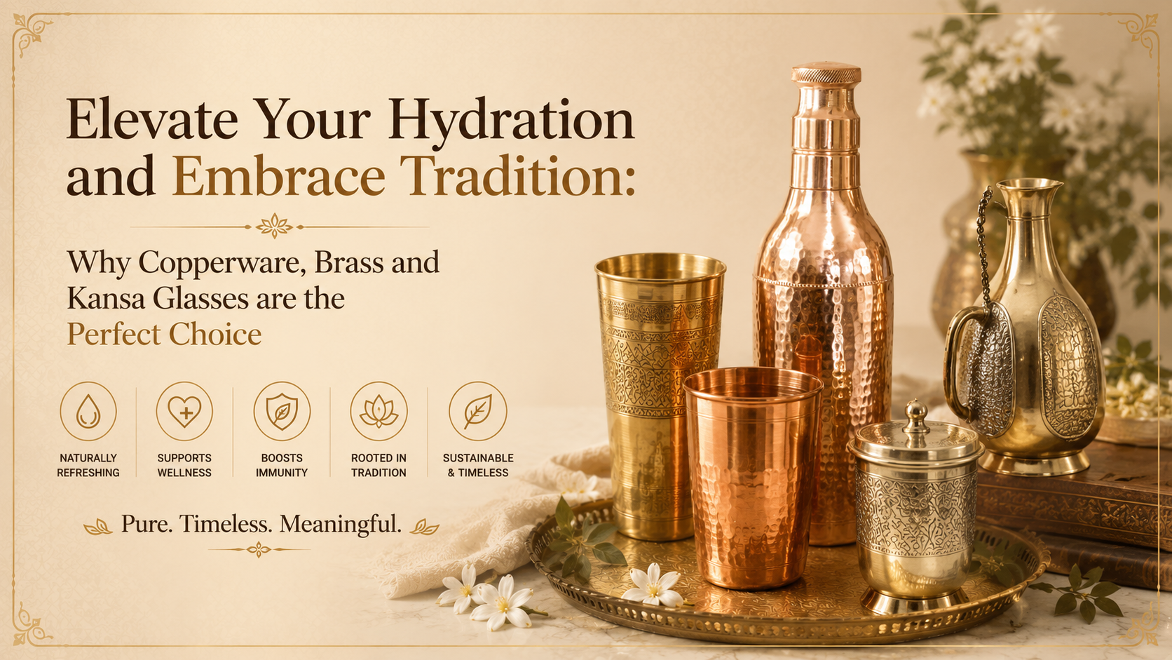 Why Copper, Brass & Kansa Utensils Elevate Hydration