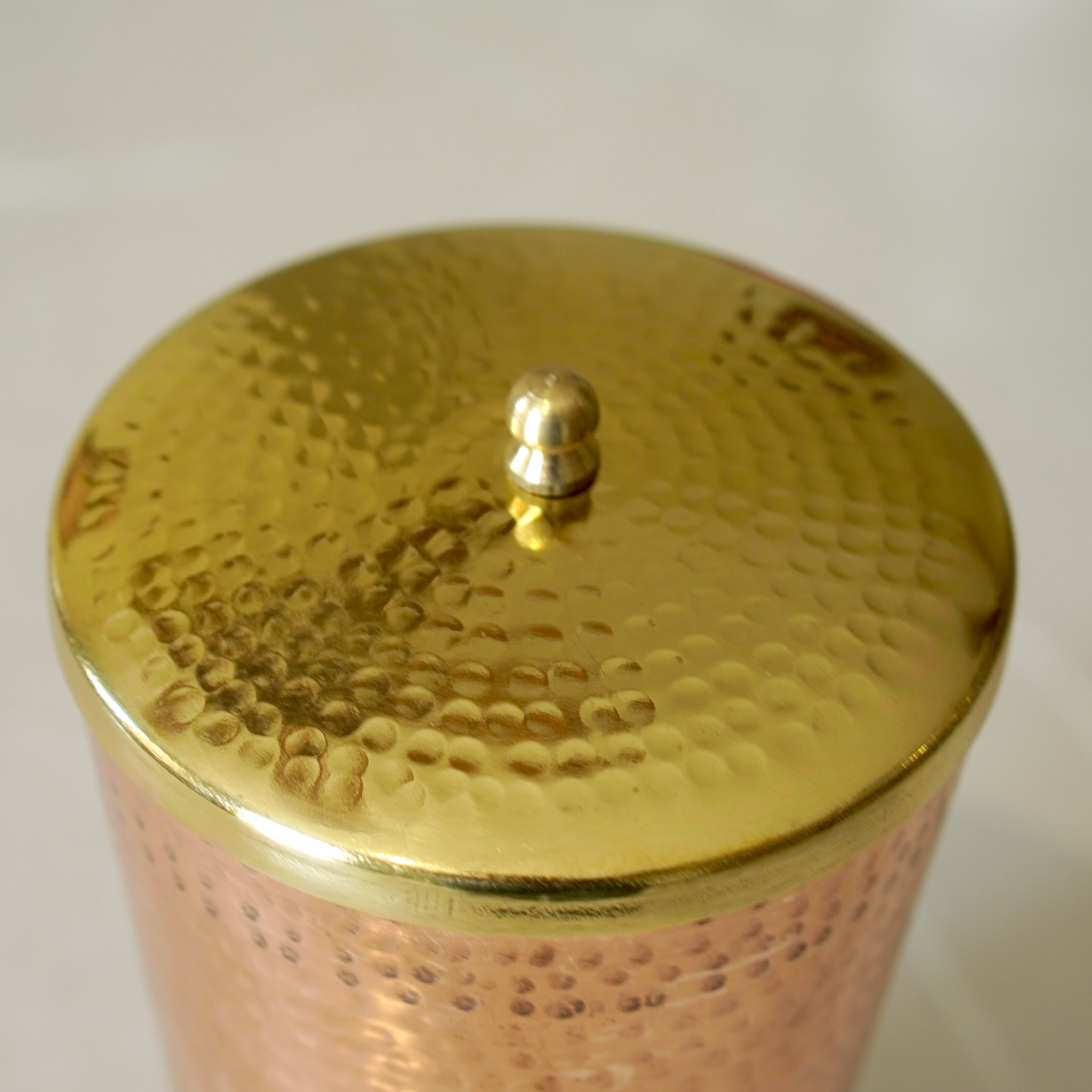 Copper Tumbler - Brass Globe