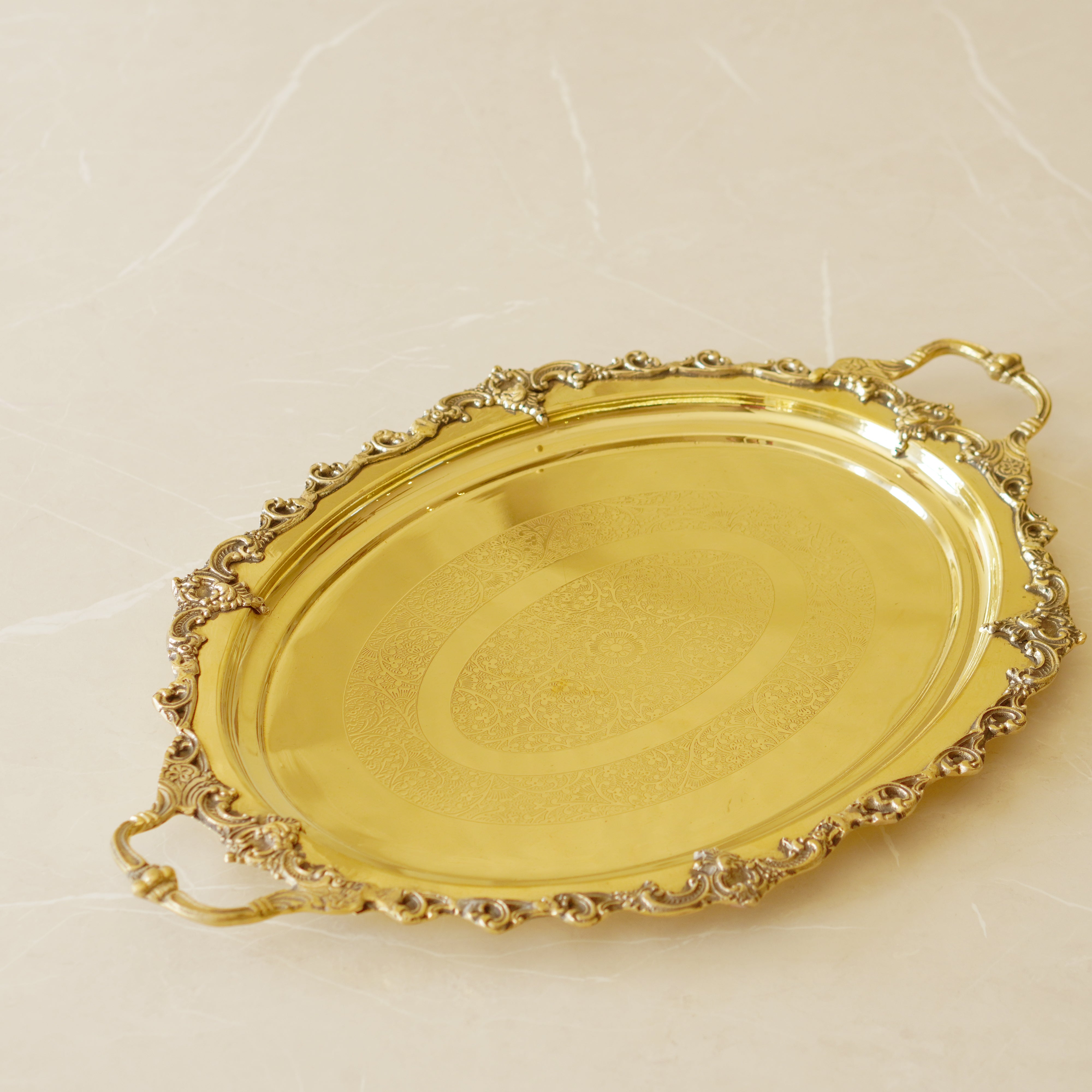 Brass Mughal / Maharaja Serving Tray