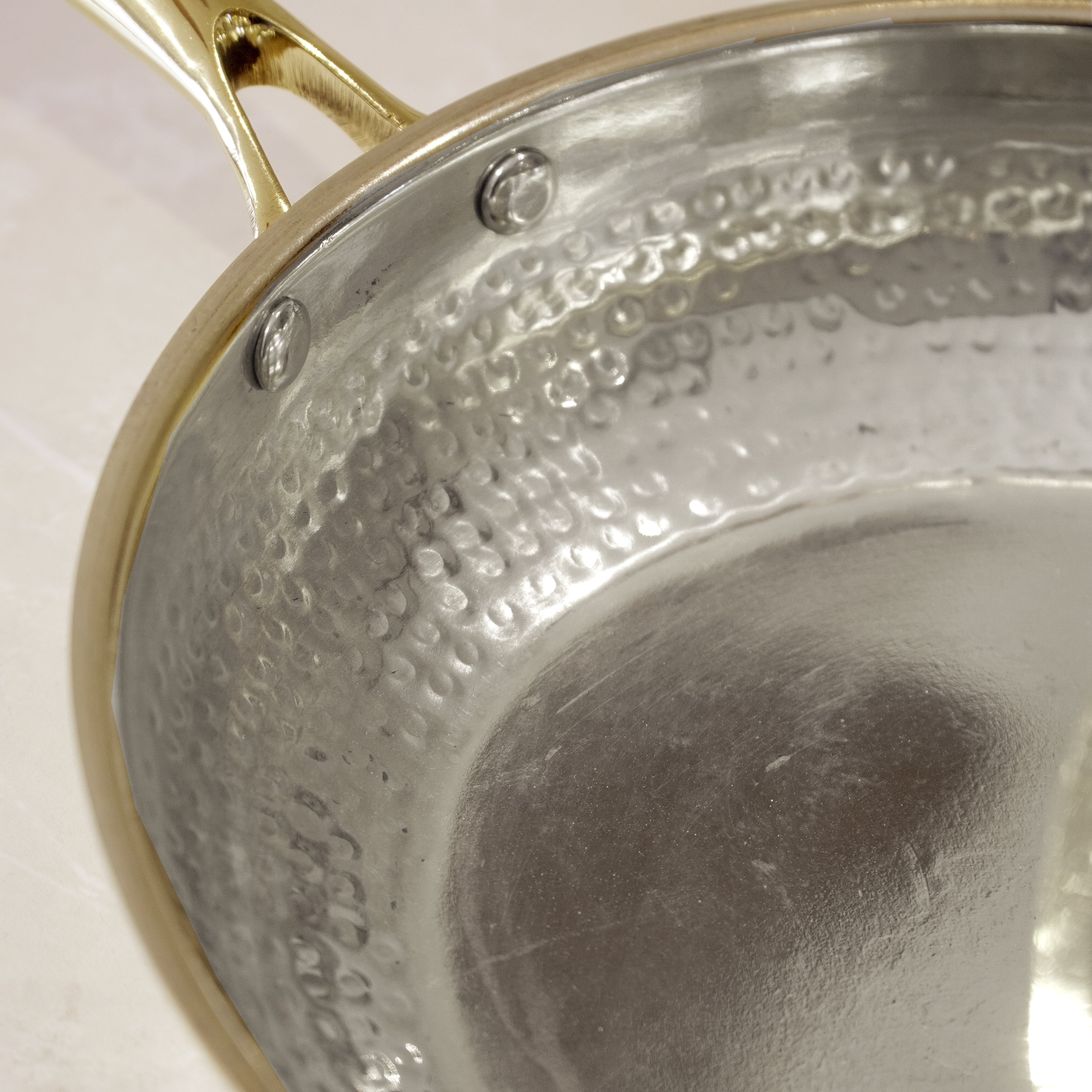 Brass Frypan with lid (tincoated)