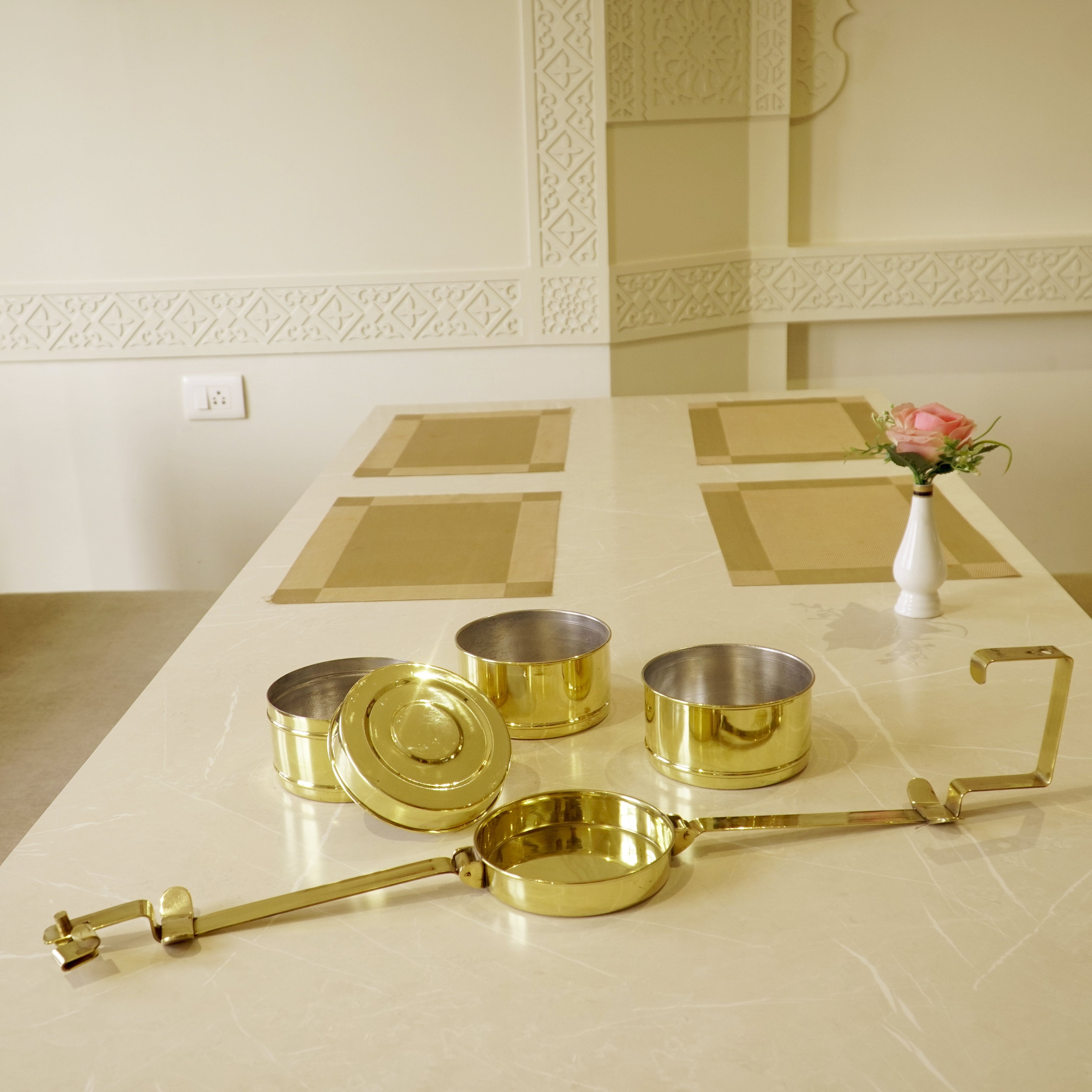 Brass Tiffin Box / Lunch Box