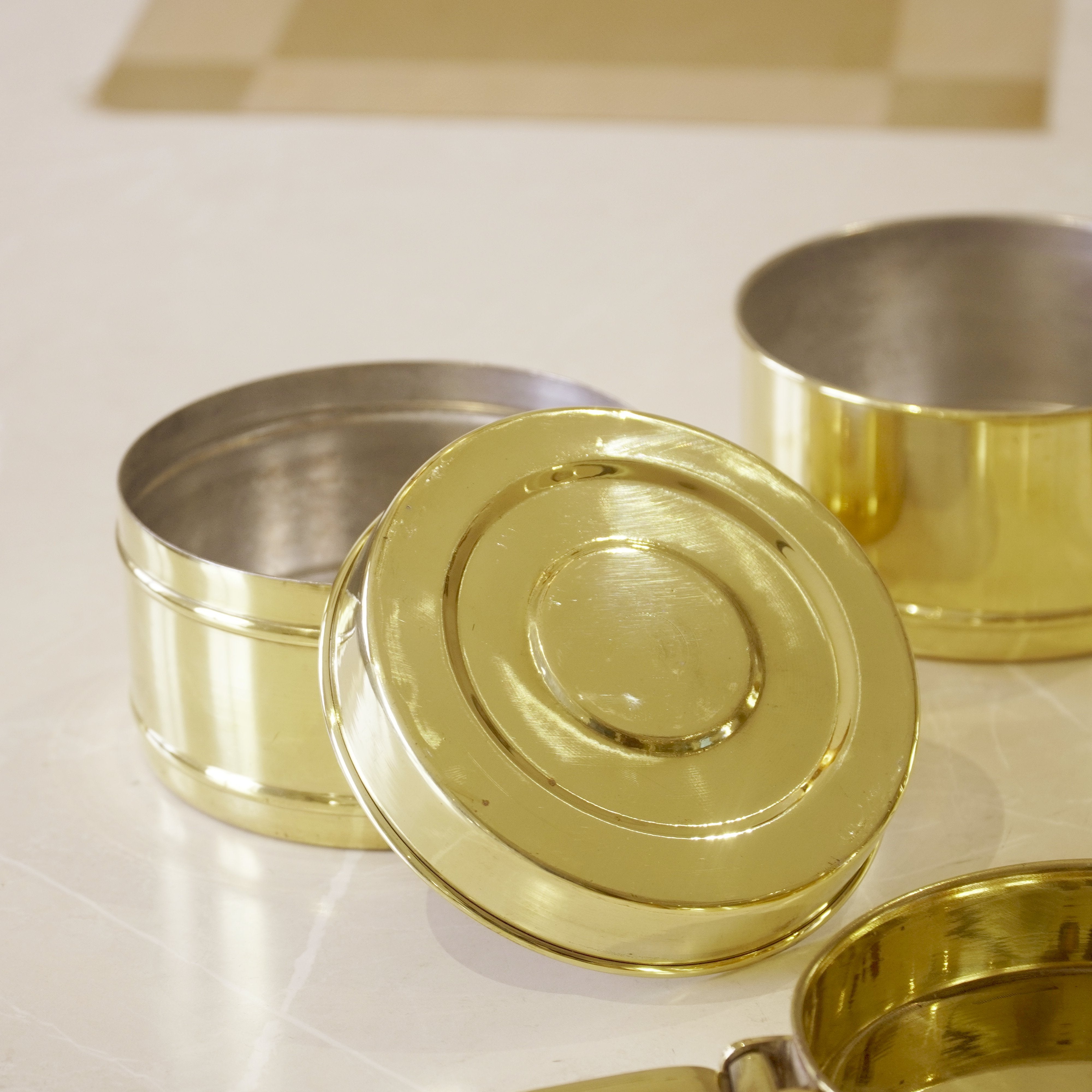 Brass Tiffin Box / Lunch Box