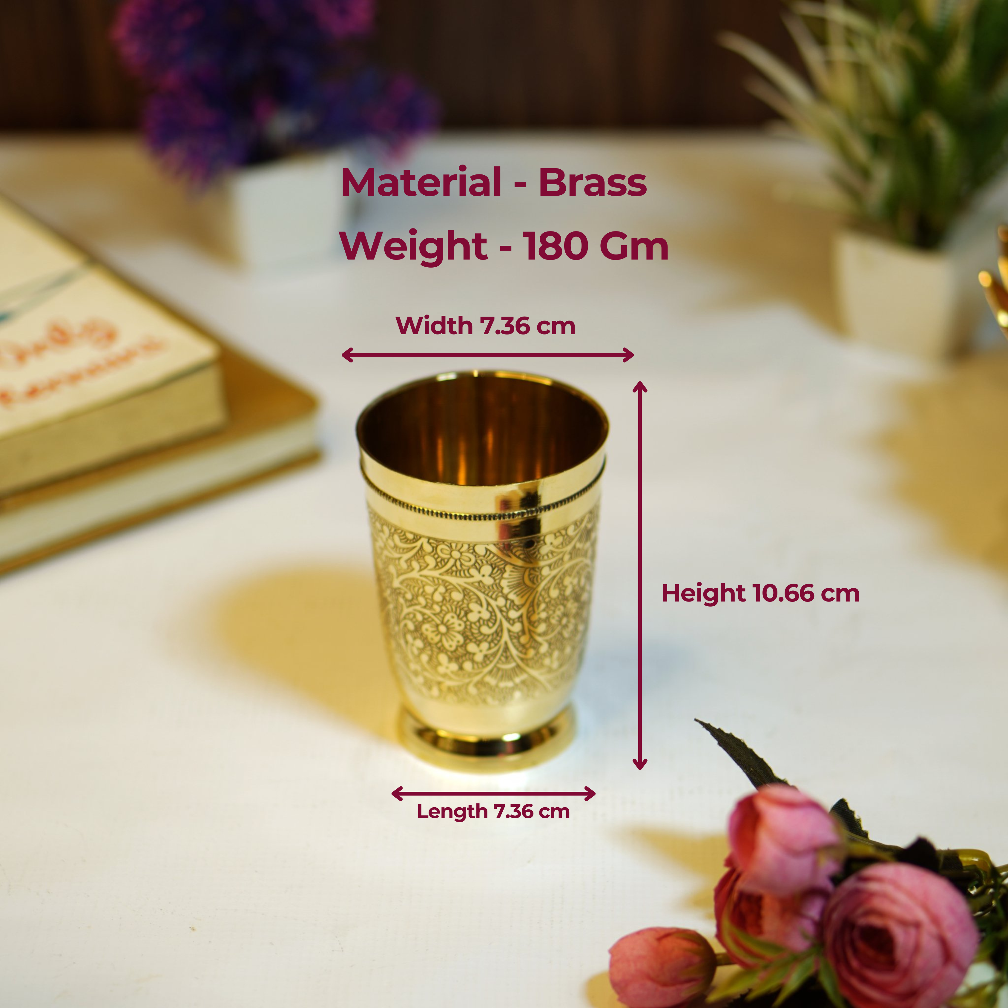 Brass Etched Glass