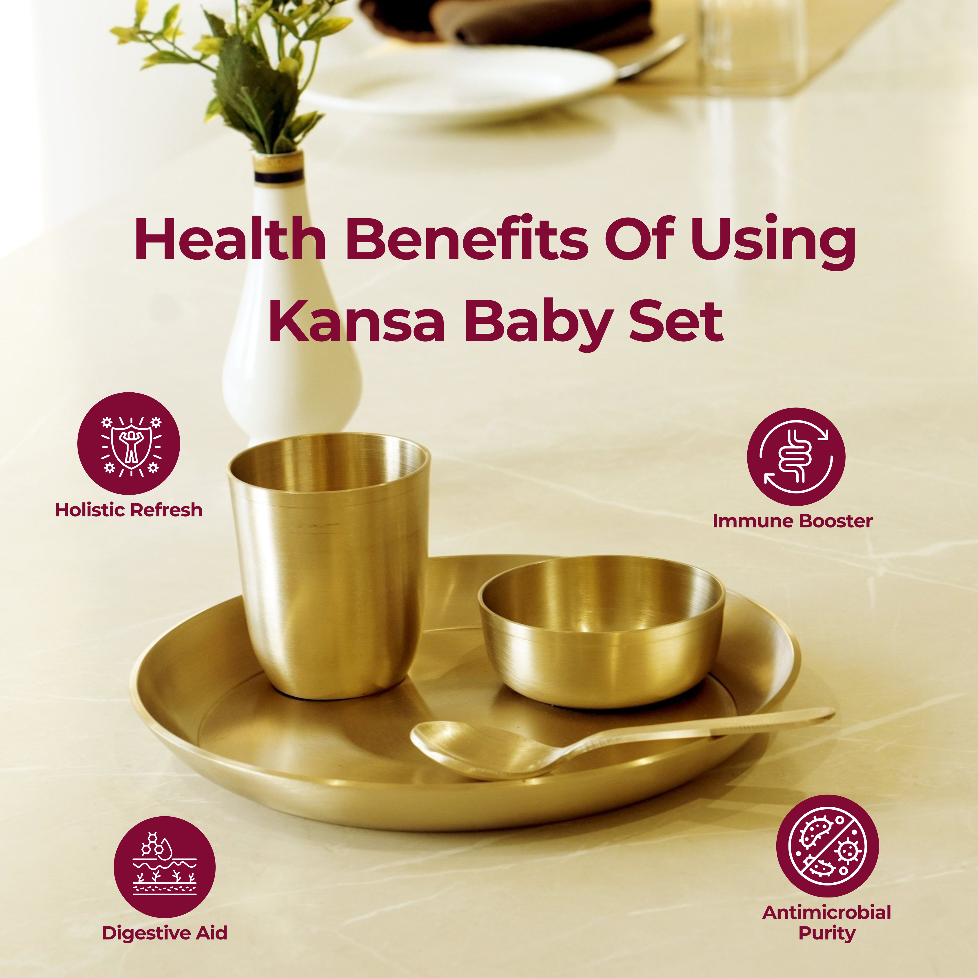 Bronze / Kansa Baby Set (Pack of 4)