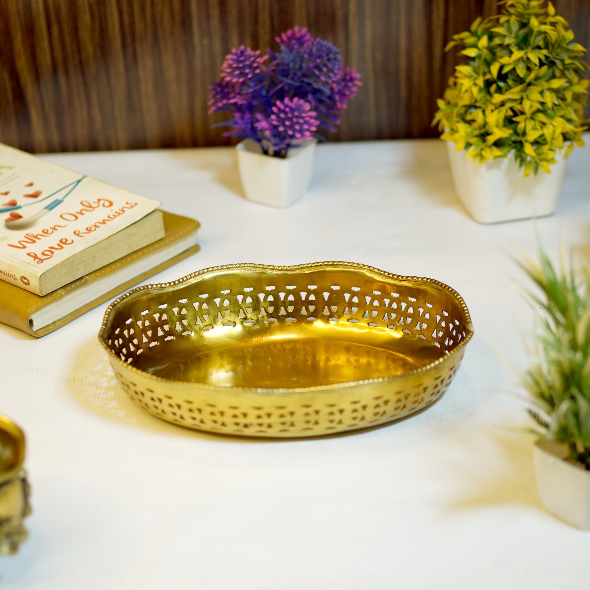 Brass Antique Snack Bowl - Brass Globe -