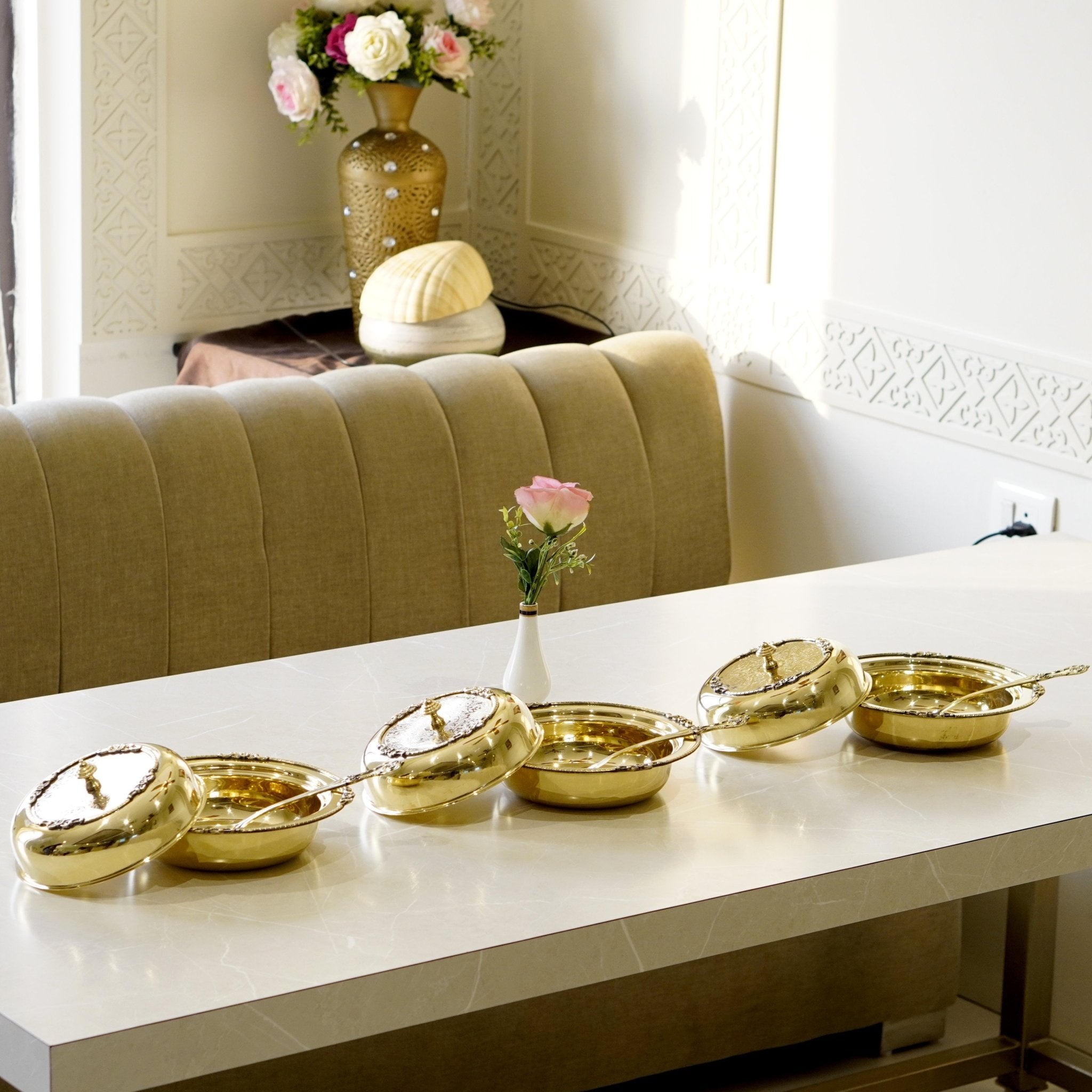 Brass Casserole / Pital Donga / Tureen - Brass Globe -