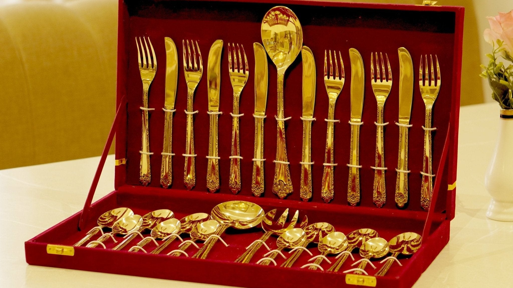 Brass Cutlery Set - Brass Globe -