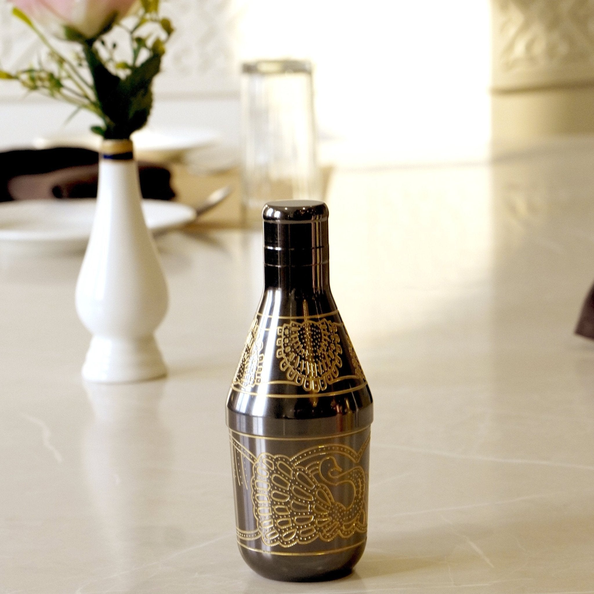 Brass Mukhwas Bottle - Brass Globe -