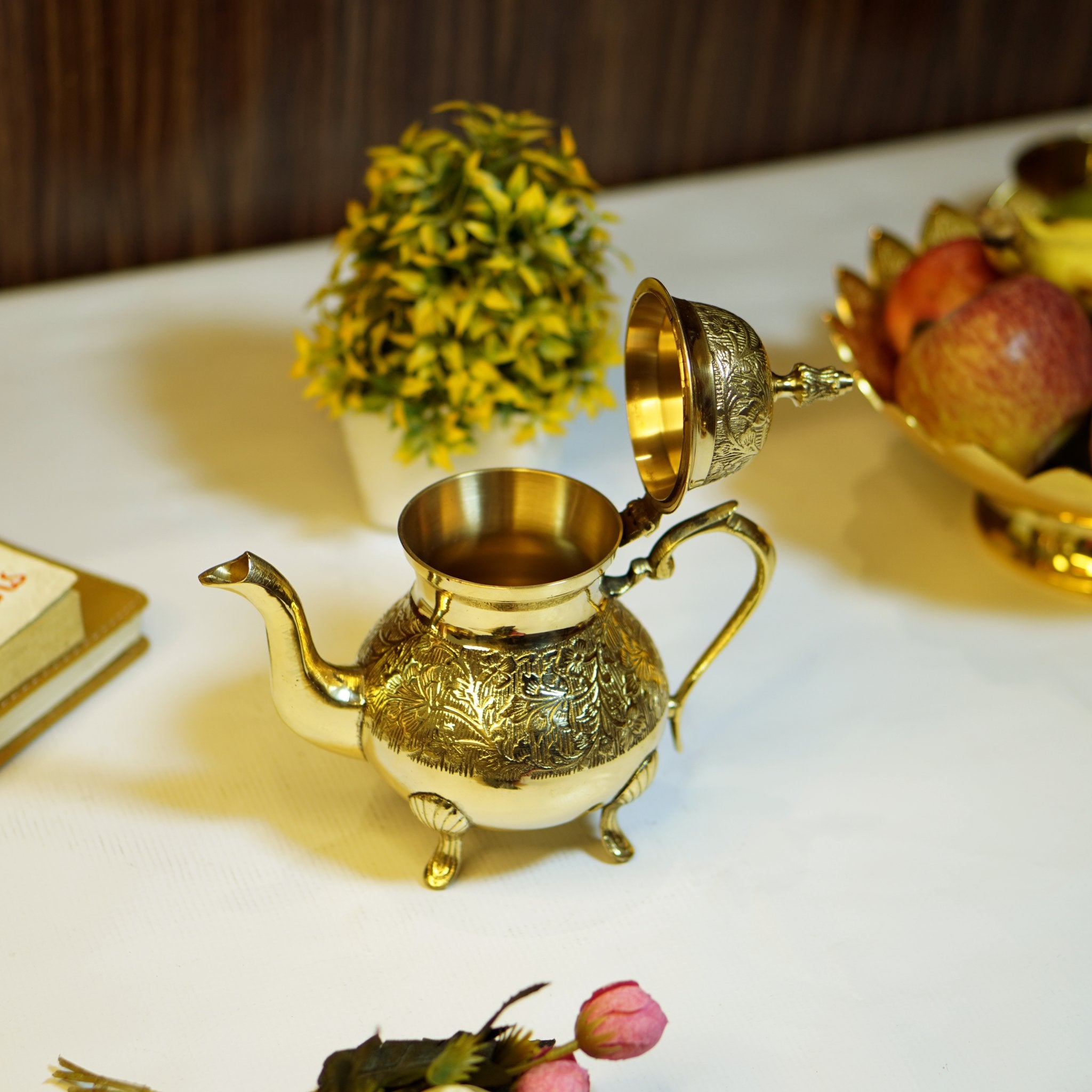 Brass Tea Kettle - Brass Globe -