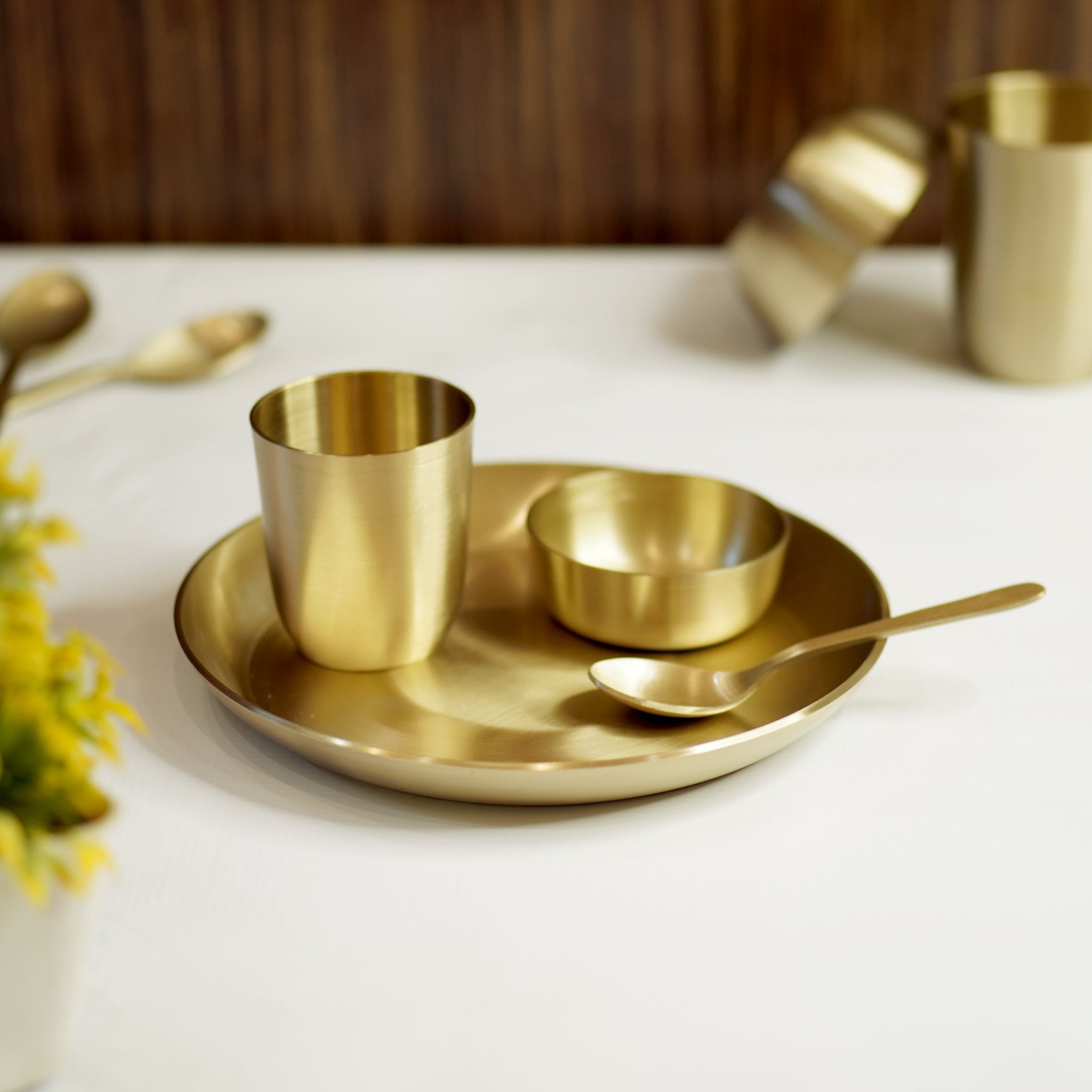 Bronze / Kansa Baby Set (Pack of 4) - Brass Globe -