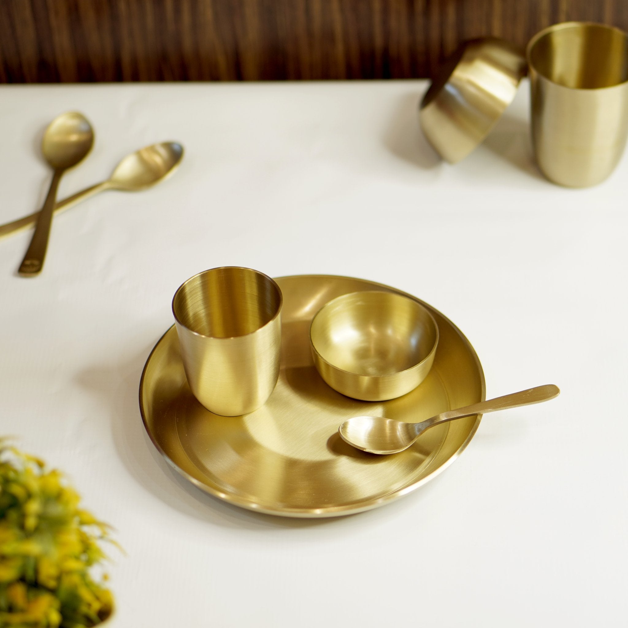 Bronze / Kansa Baby Set (Pack of 4) - Brass Globe -