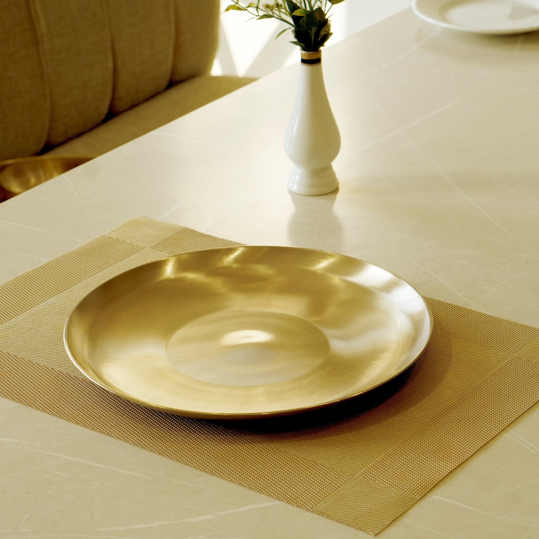 Bronze / kansa dosa plate - Brass Globe -