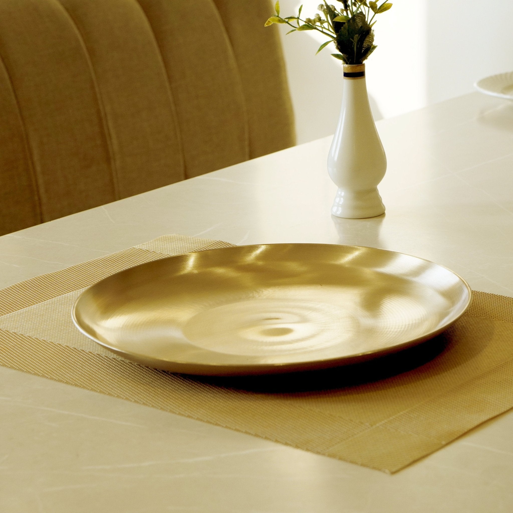 Bronze / kansa dosa plate - Brass Globe -