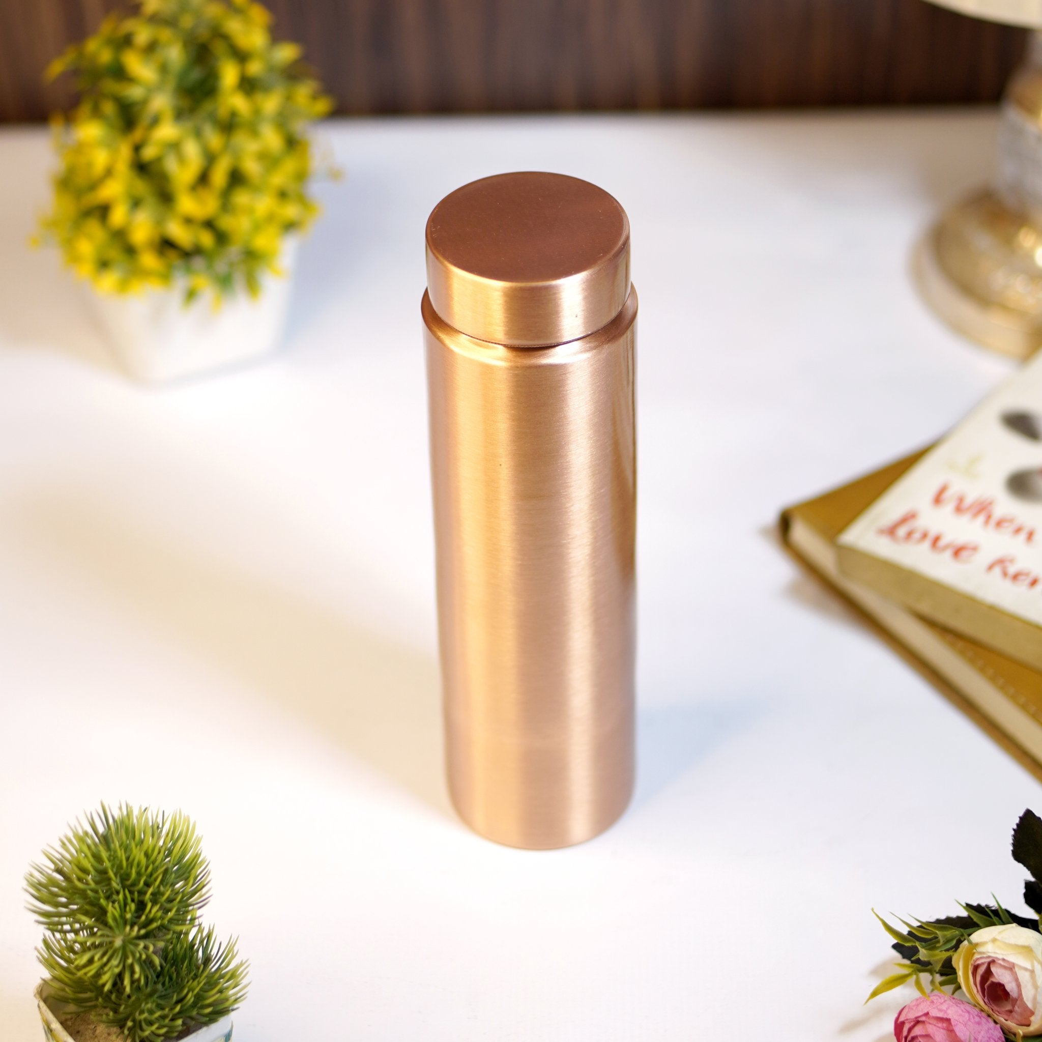 Copper water bottle - Brass Globe -