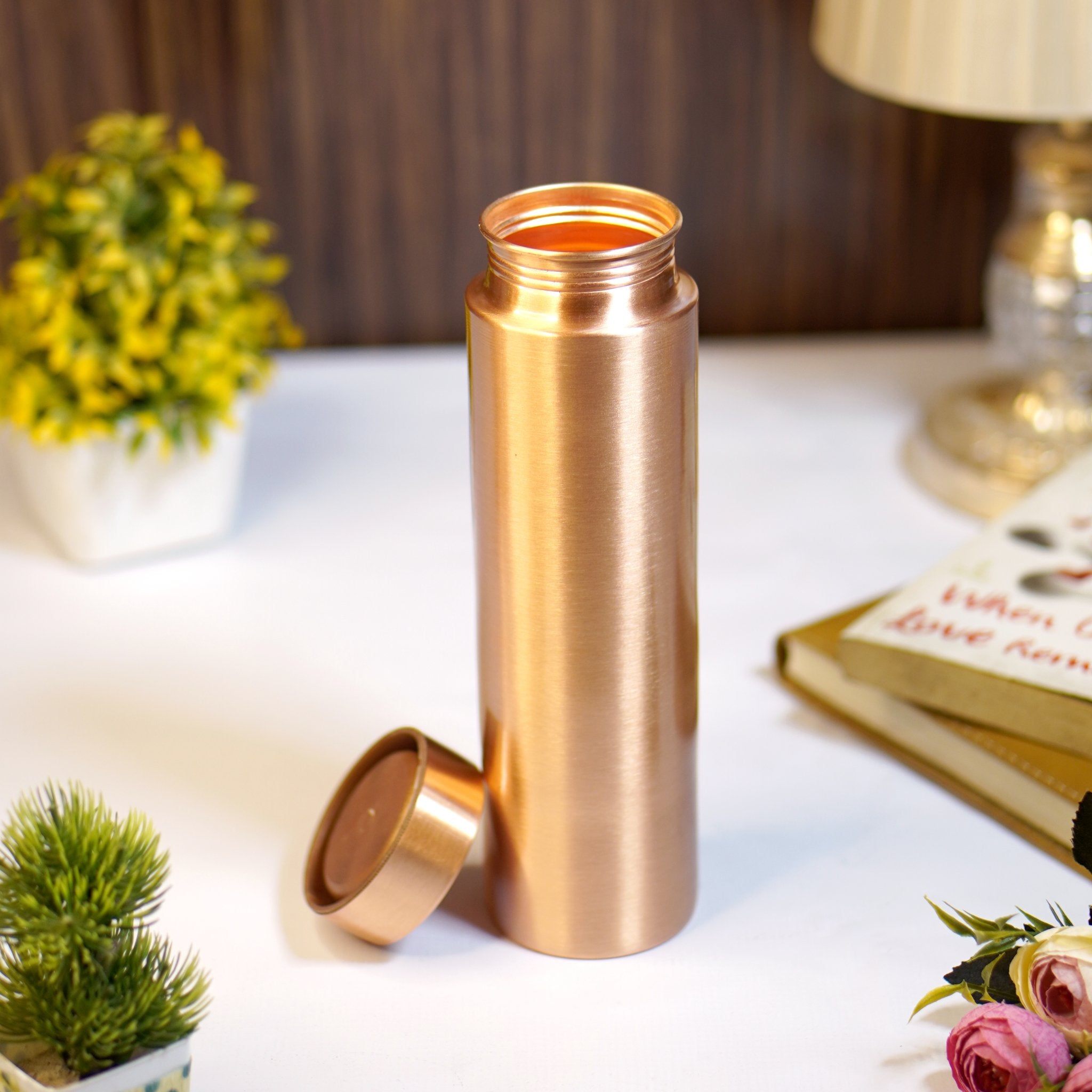 Copper water bottle - Brass Globe -