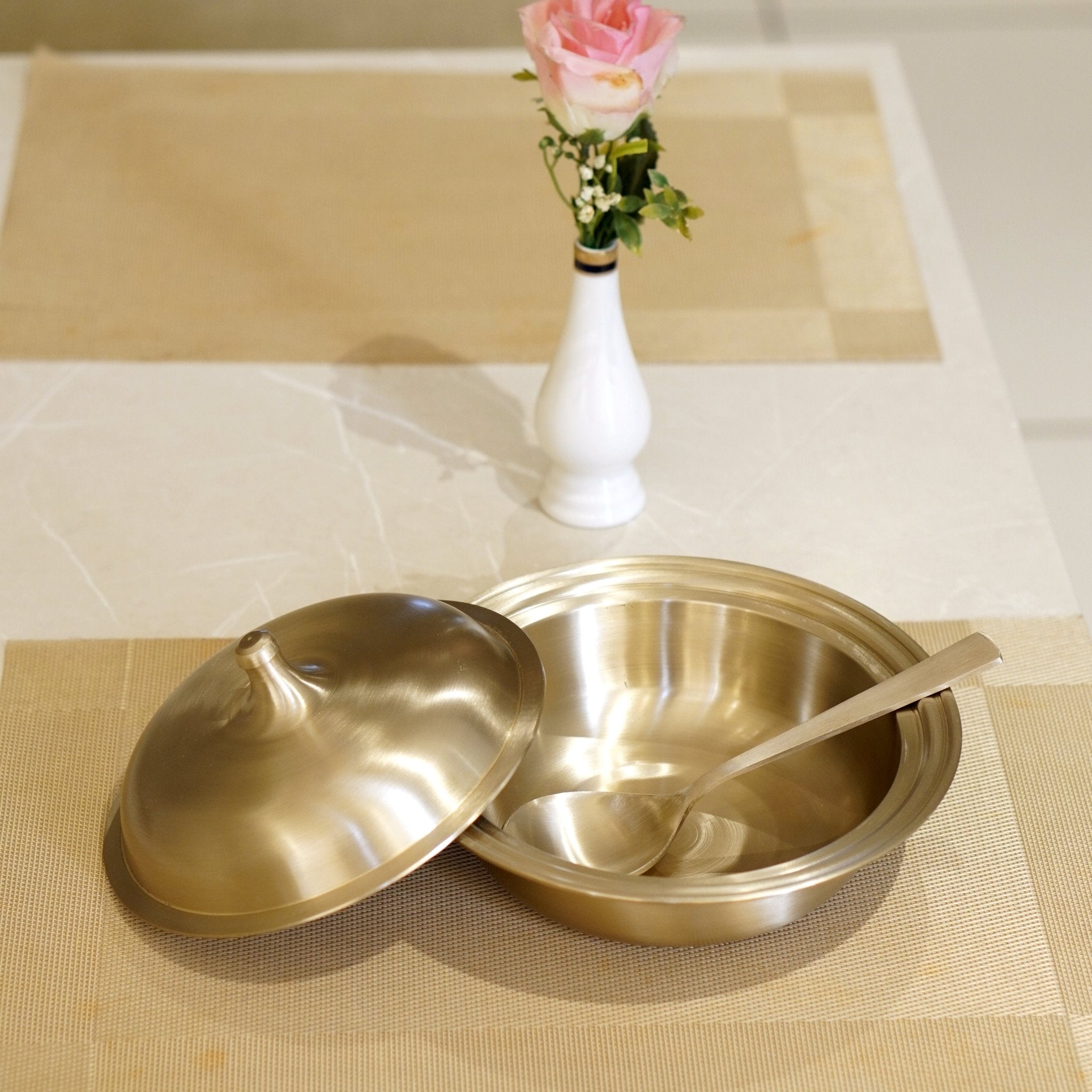 Kansa Bronze Casserole (Donga / Bowl) - Brass Globe -