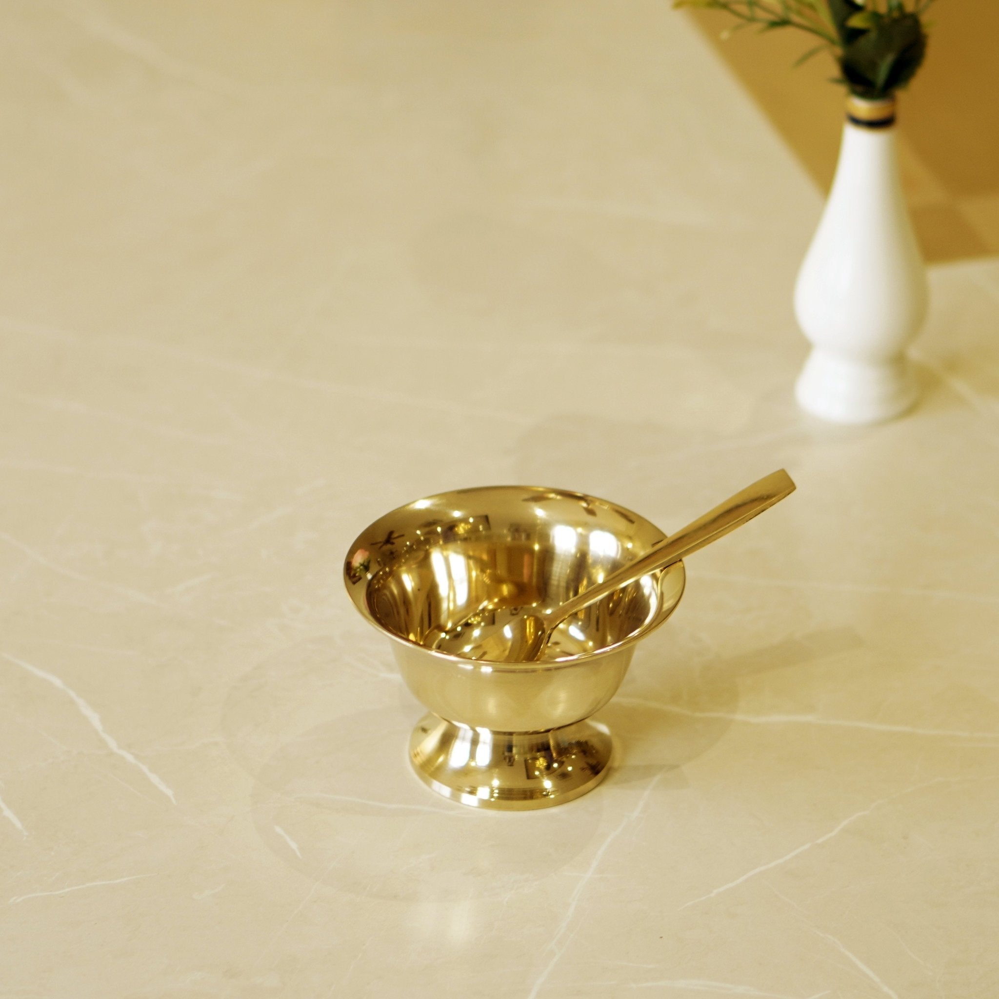 Kansa / Bronze Sweet / Rasgulla / Kheer Bowl - Brass Globe -