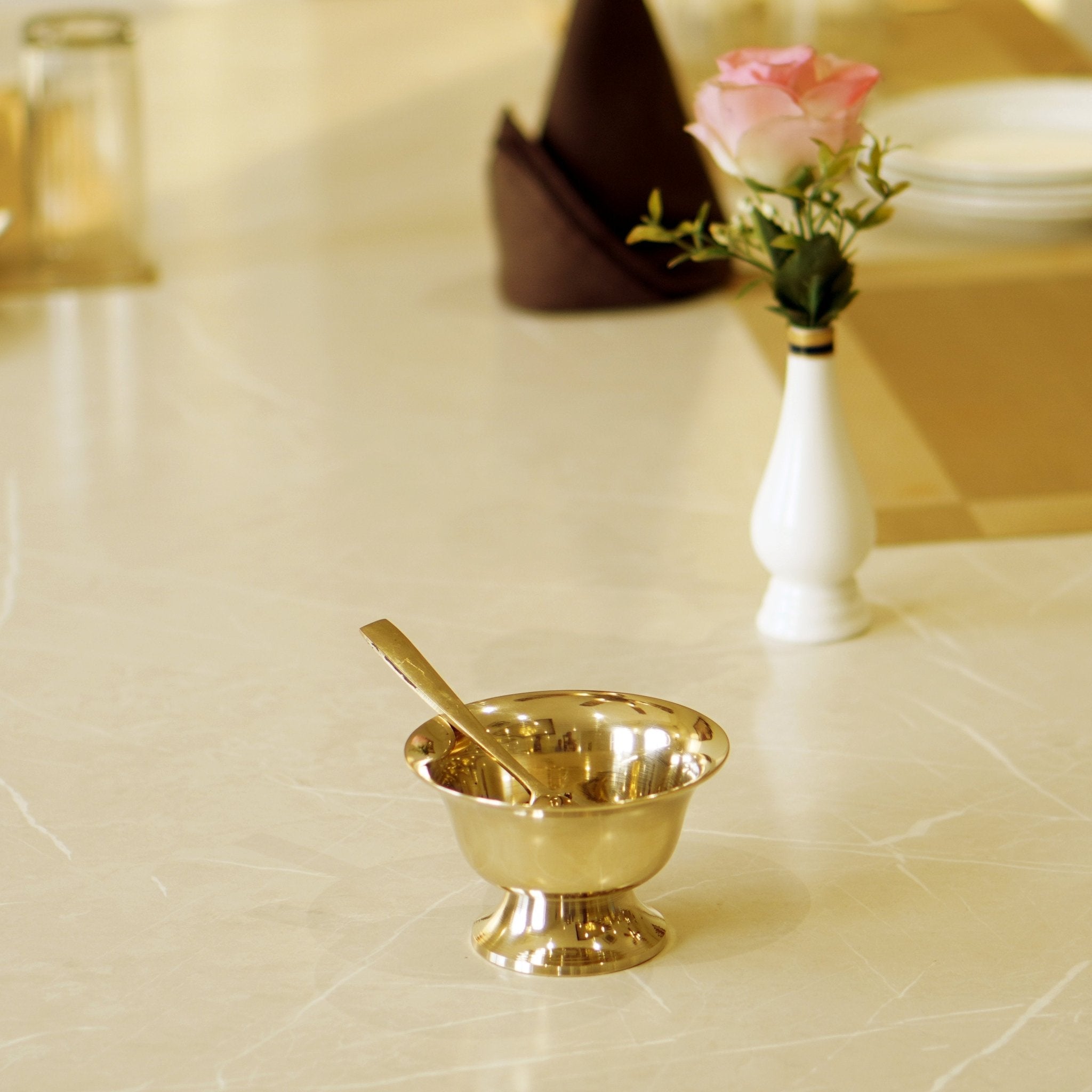 Kansa / Bronze Sweet / Rasgulla / Kheer Bowl - Brass Globe -