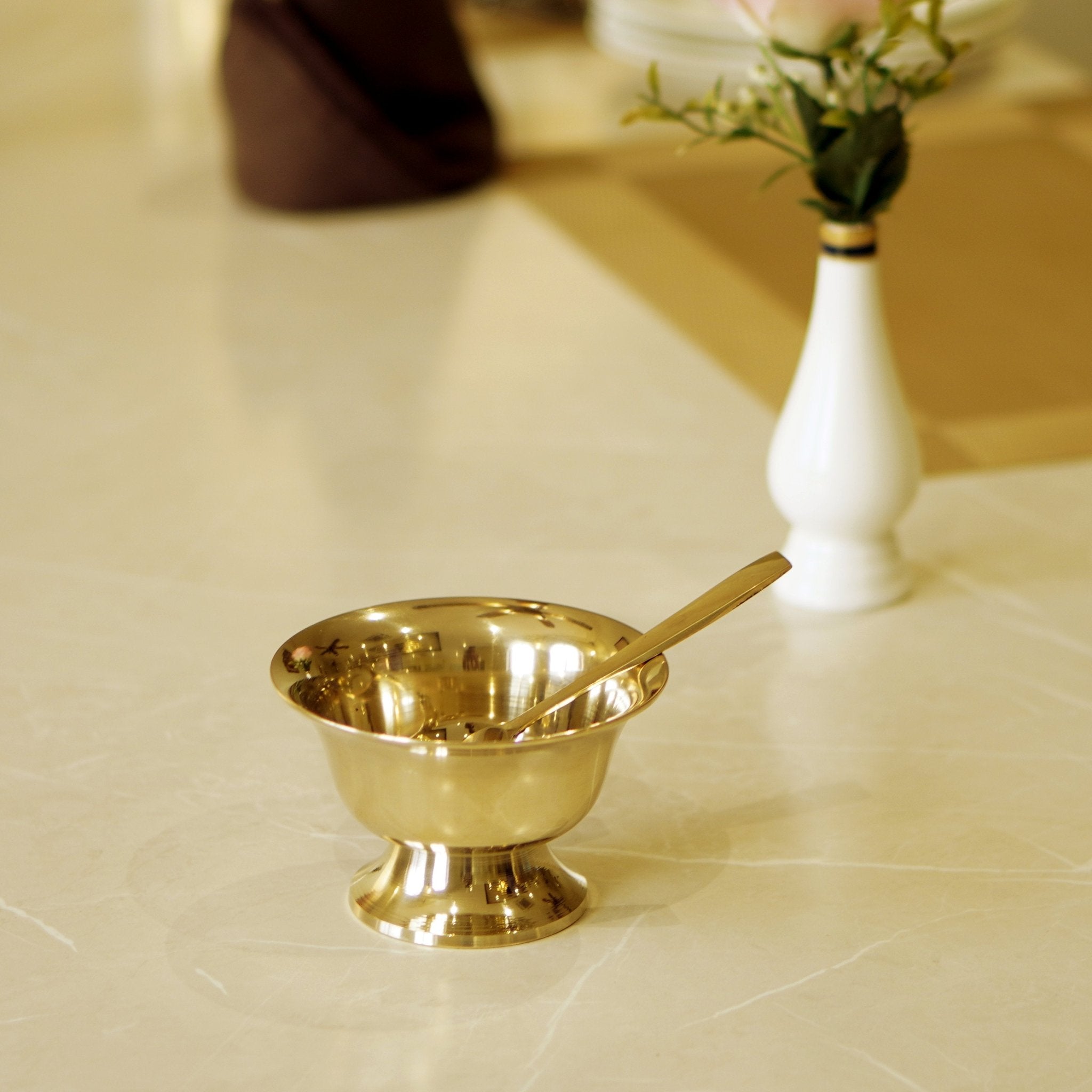 Kansa / Bronze Sweet / Rasgulla / Kheer Bowl - Brass Globe -