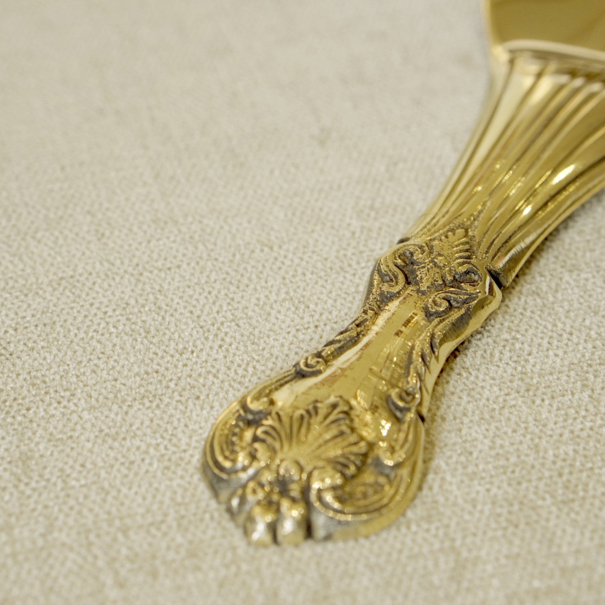 Rice Serving Spoon - Brass Globe -