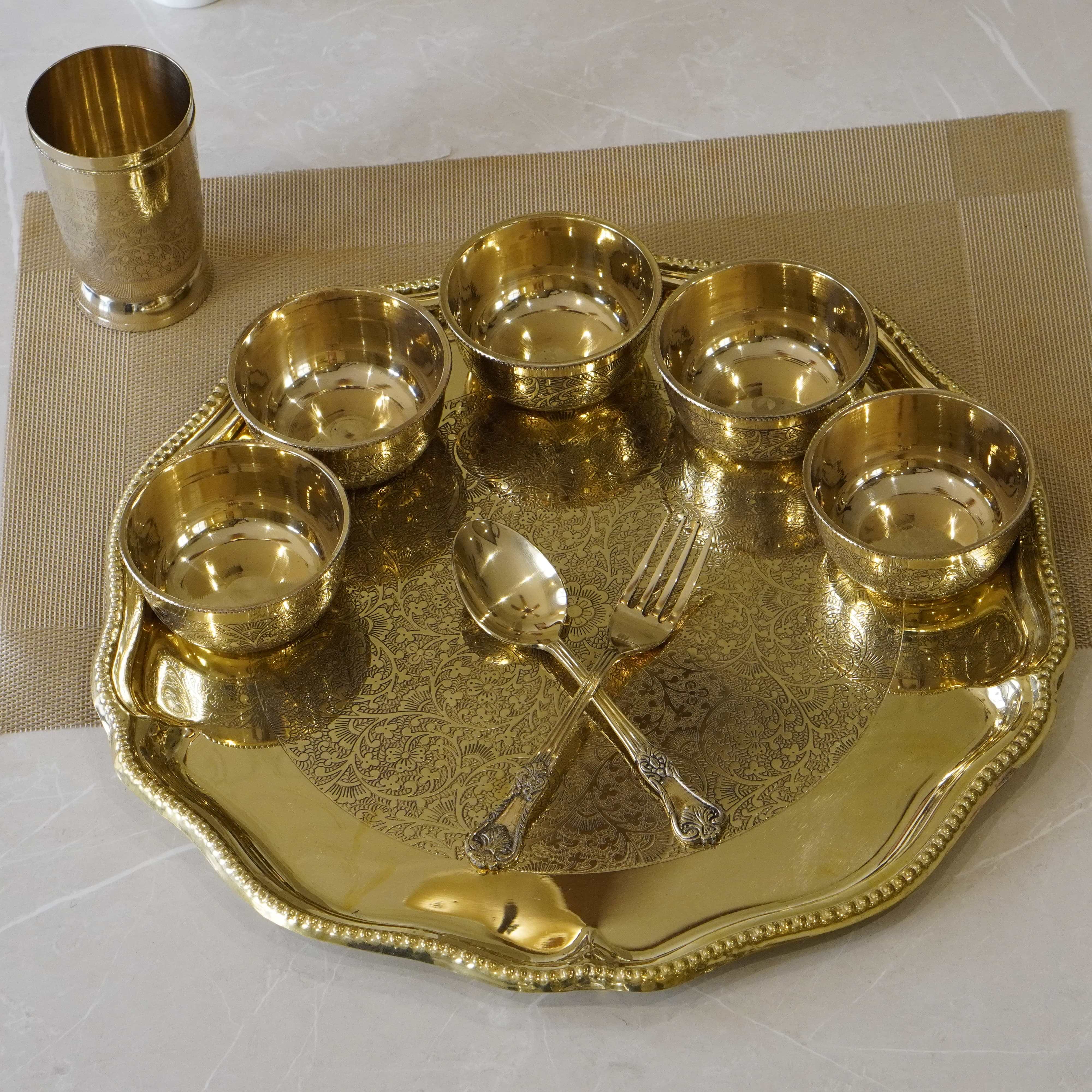 Brass Star Plate Dinner Set