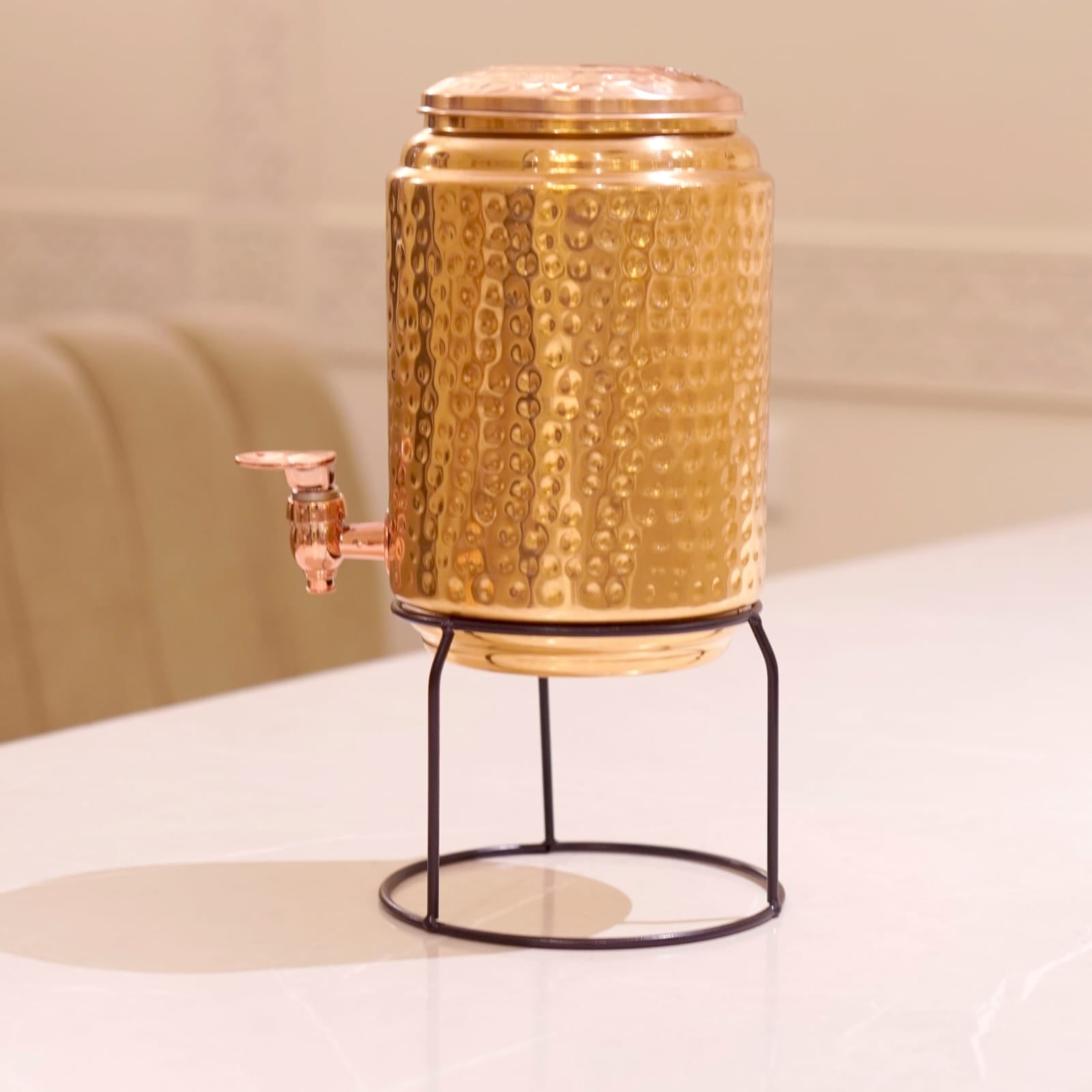Copper Hammered Water Dispenser