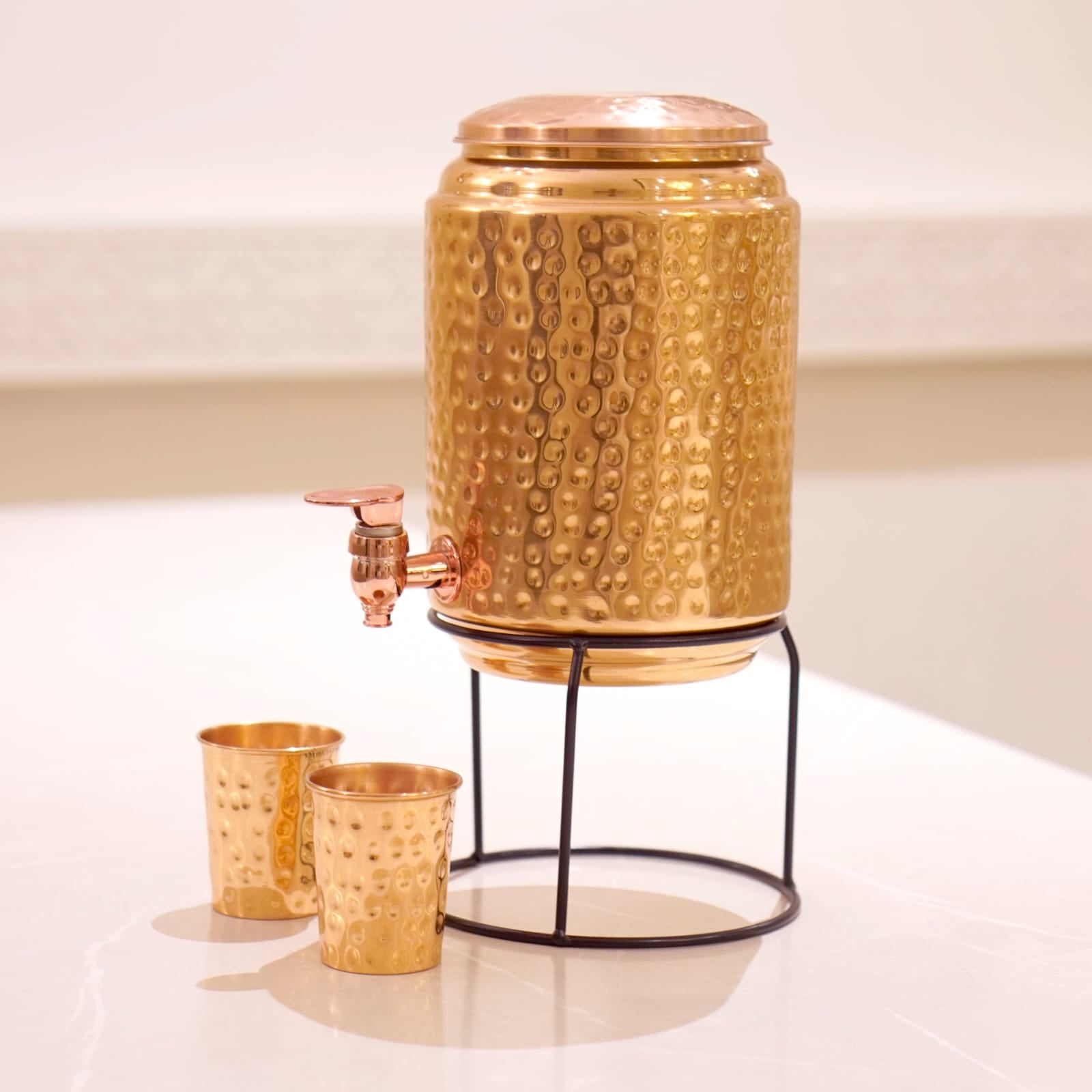 Copper Hammered Water Dispenser