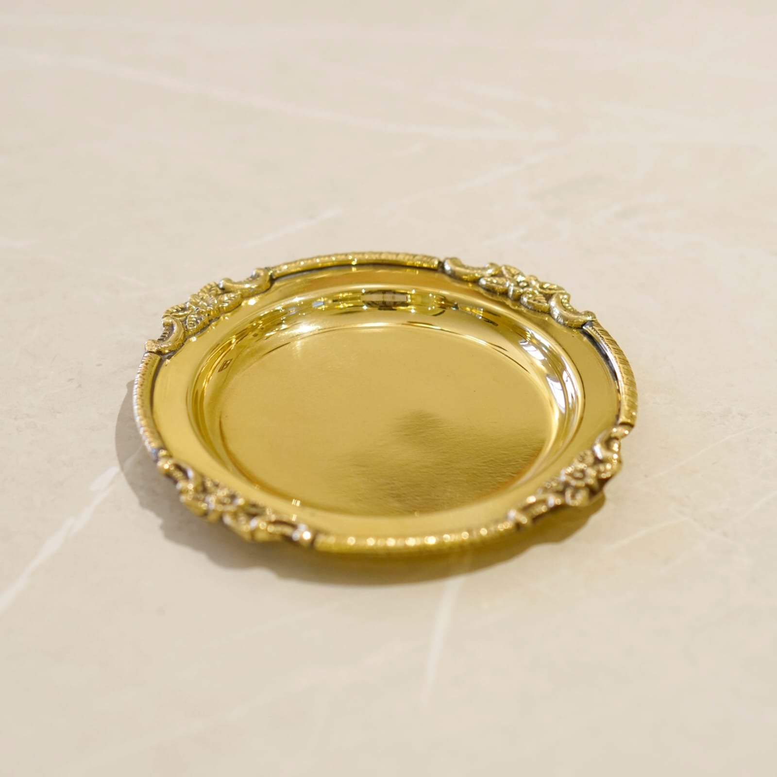 Brass Bhog 4" Plate