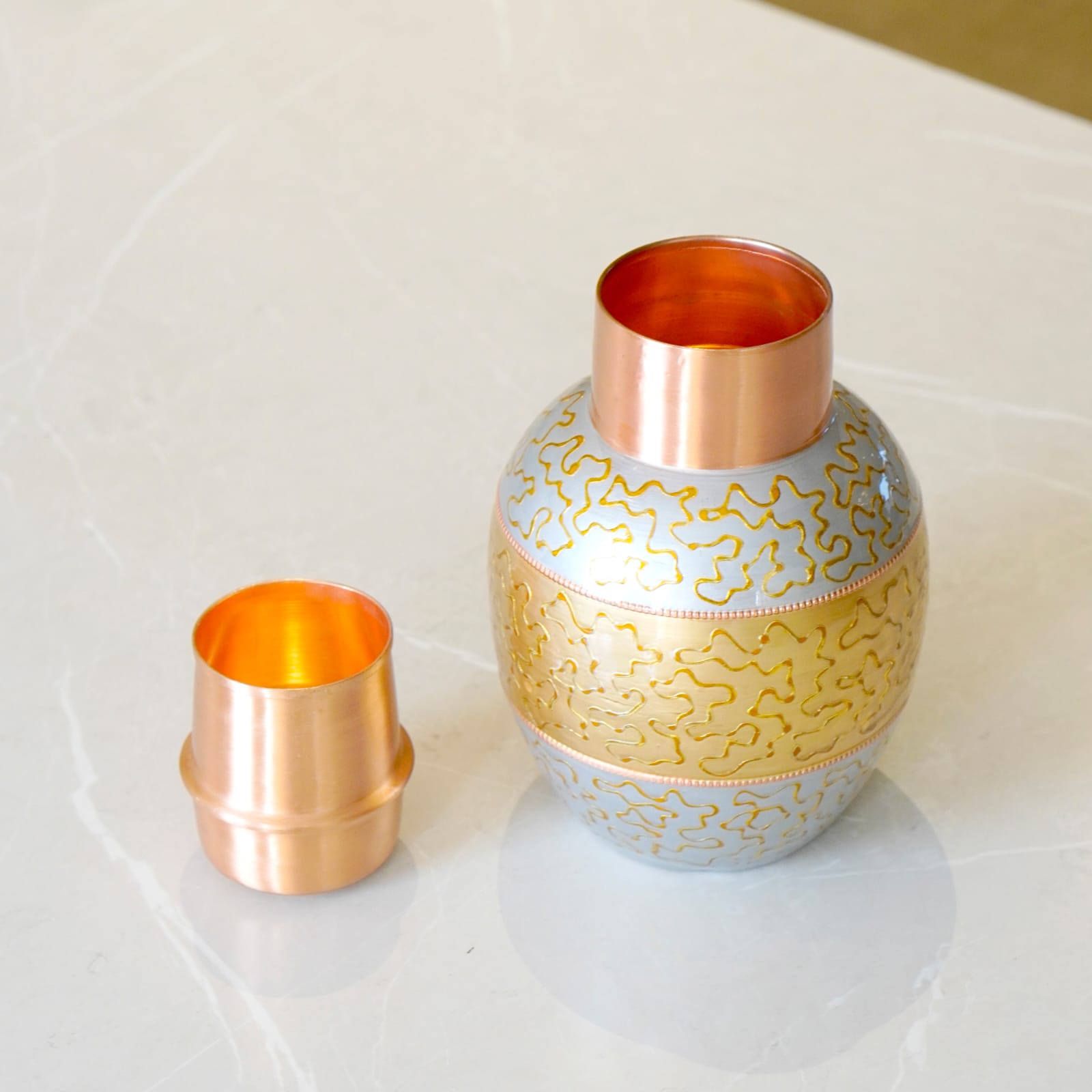 Copper Rajwadi Matka