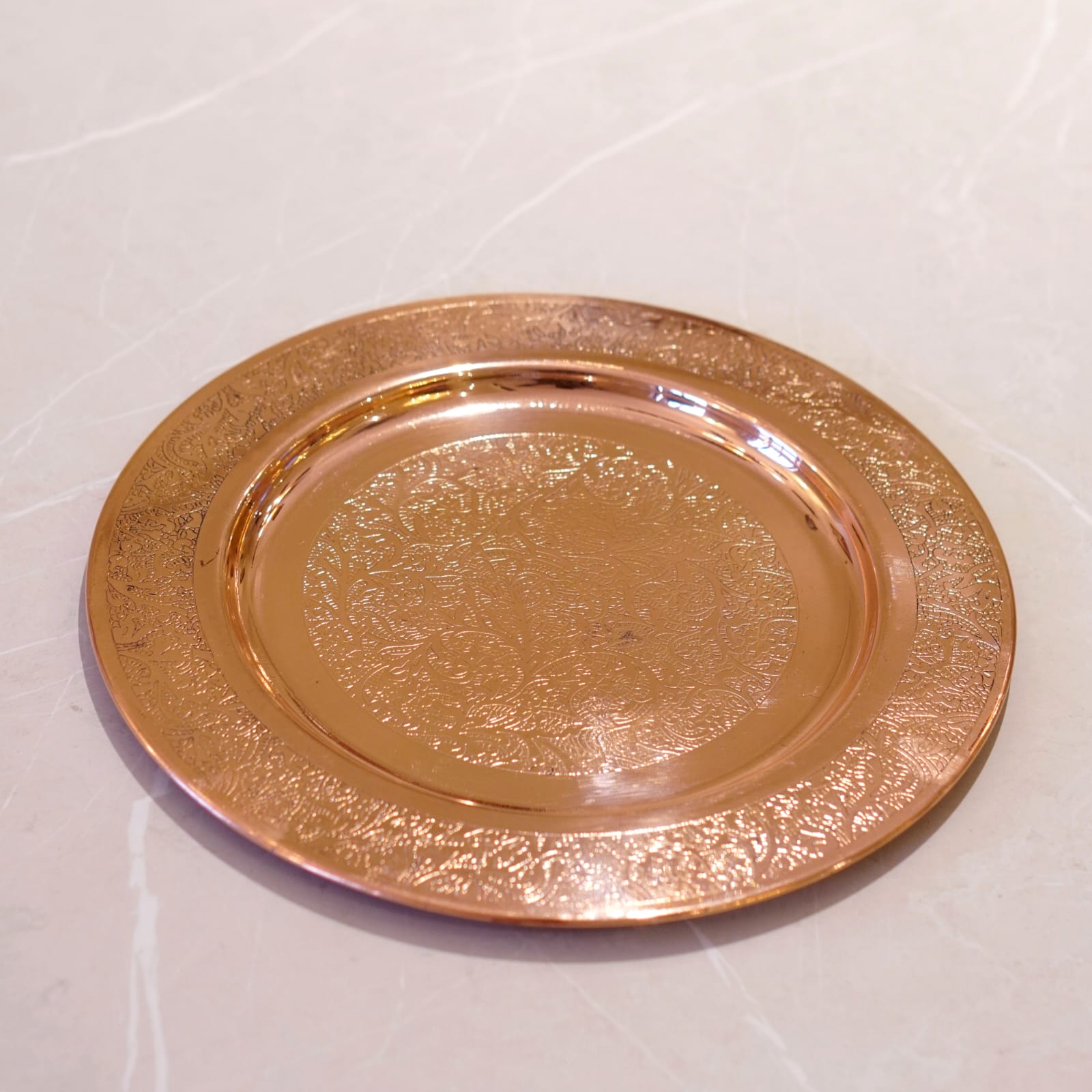 Copper Etched Charger Plate