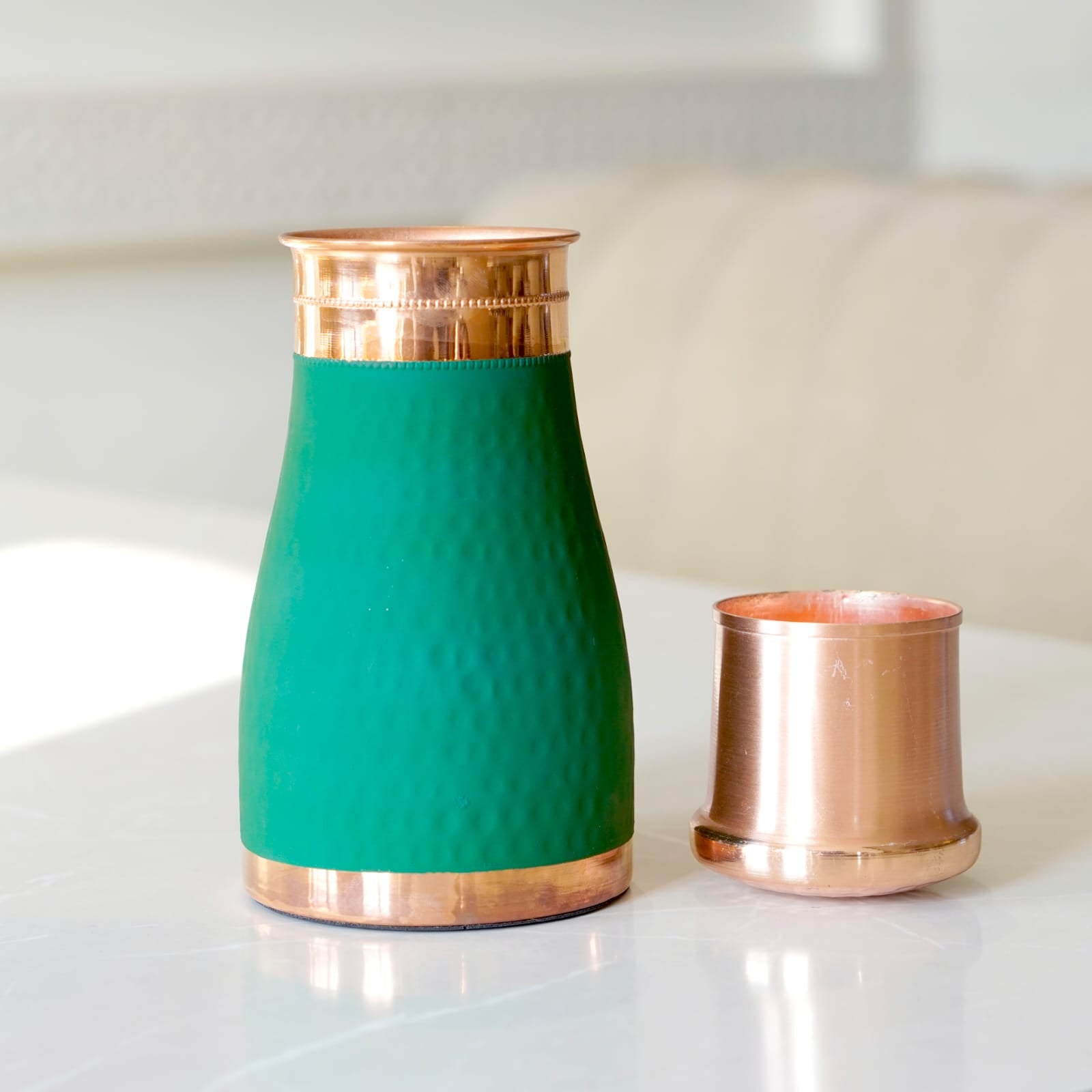 Copper Lily Water Jar