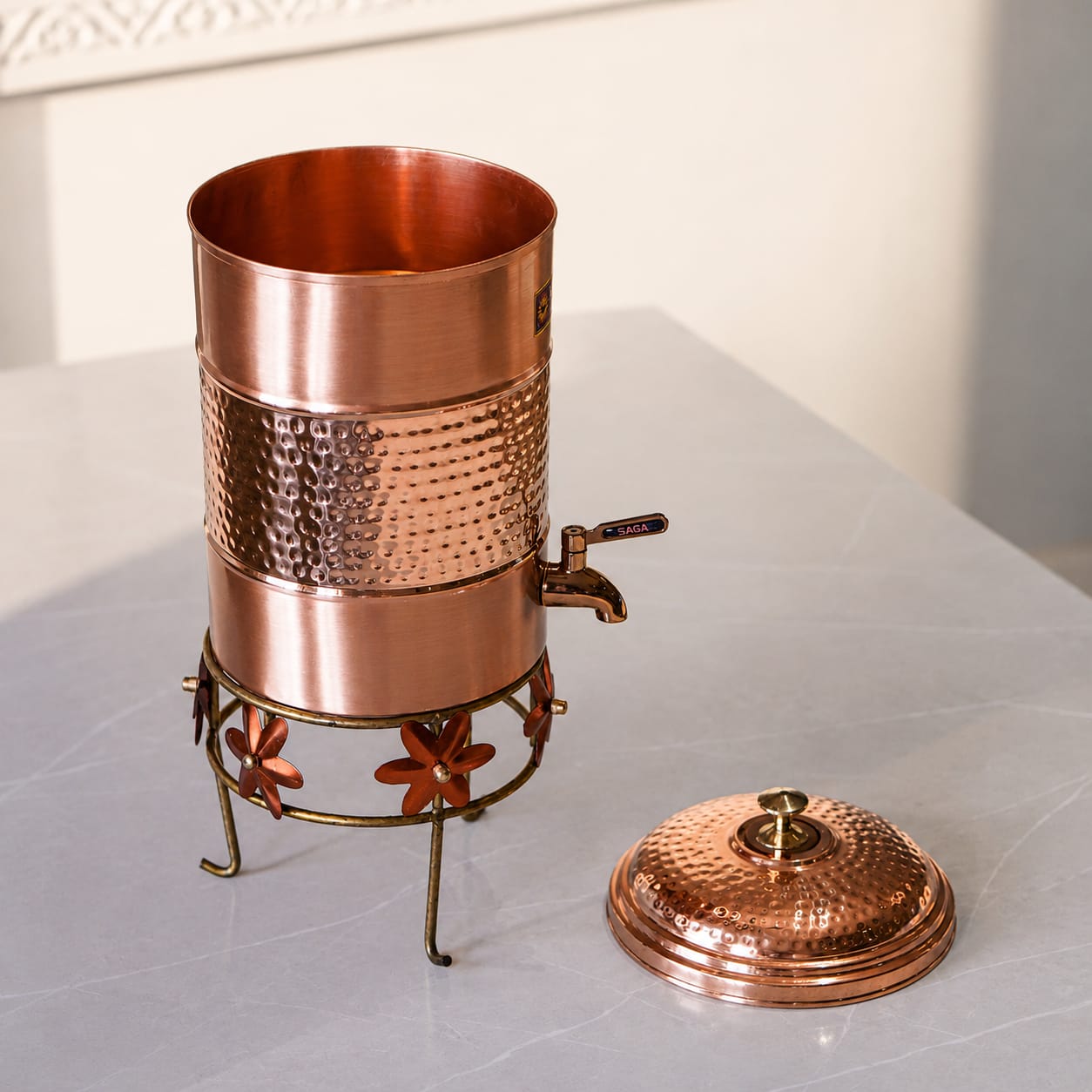 Copper Royal Water Dispenser with Stand