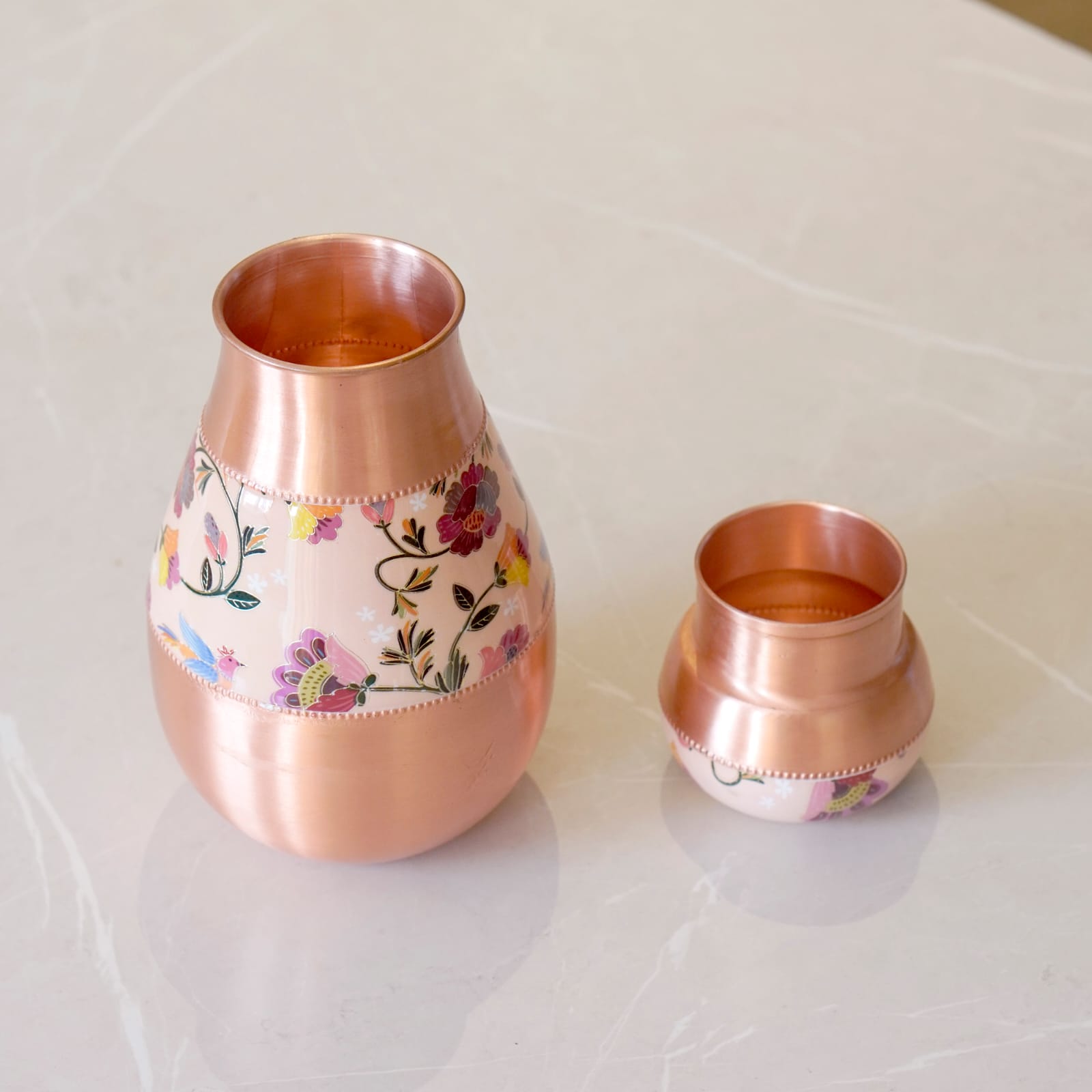 Copper Lotus Jar / Bottle