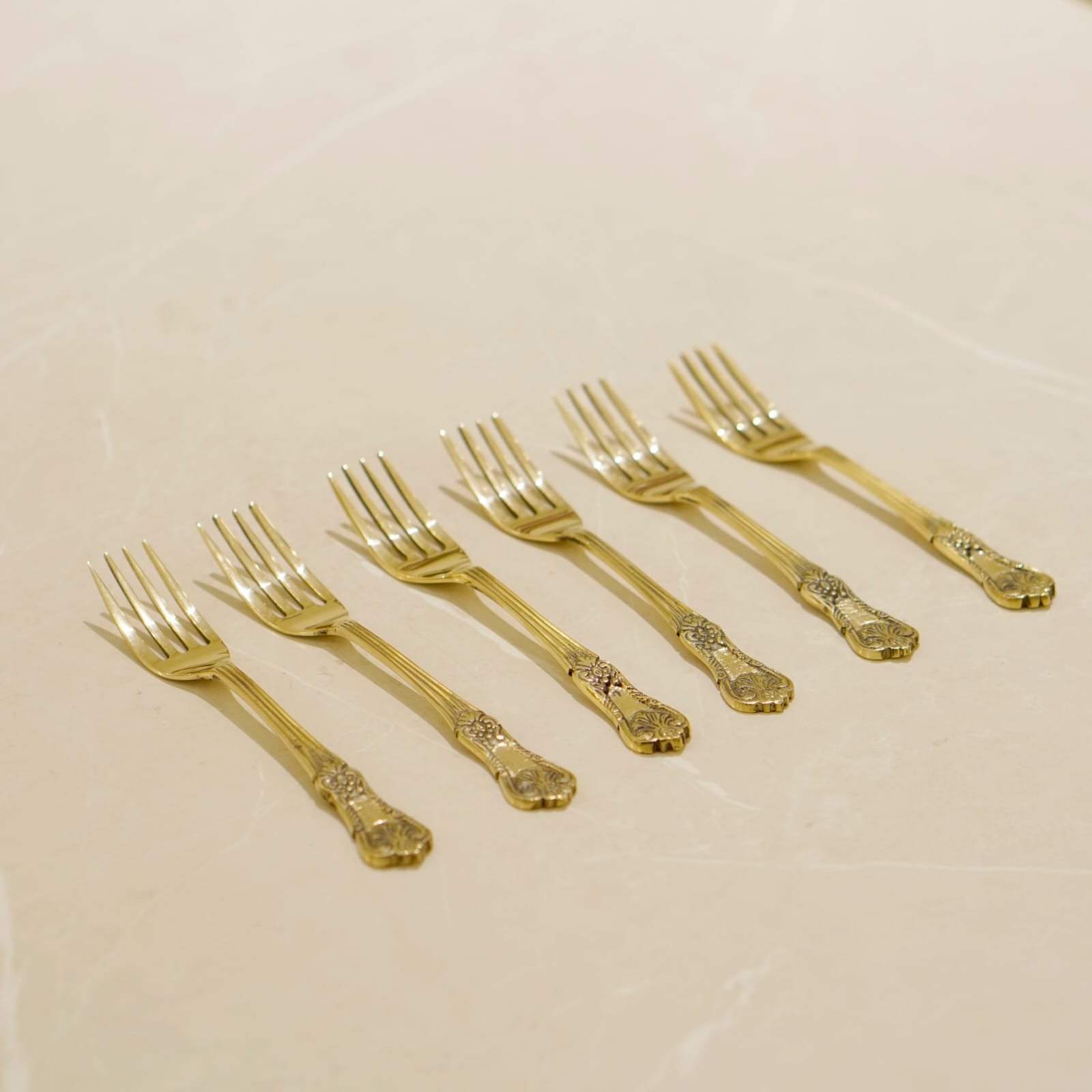 Brass Fork Set of 6