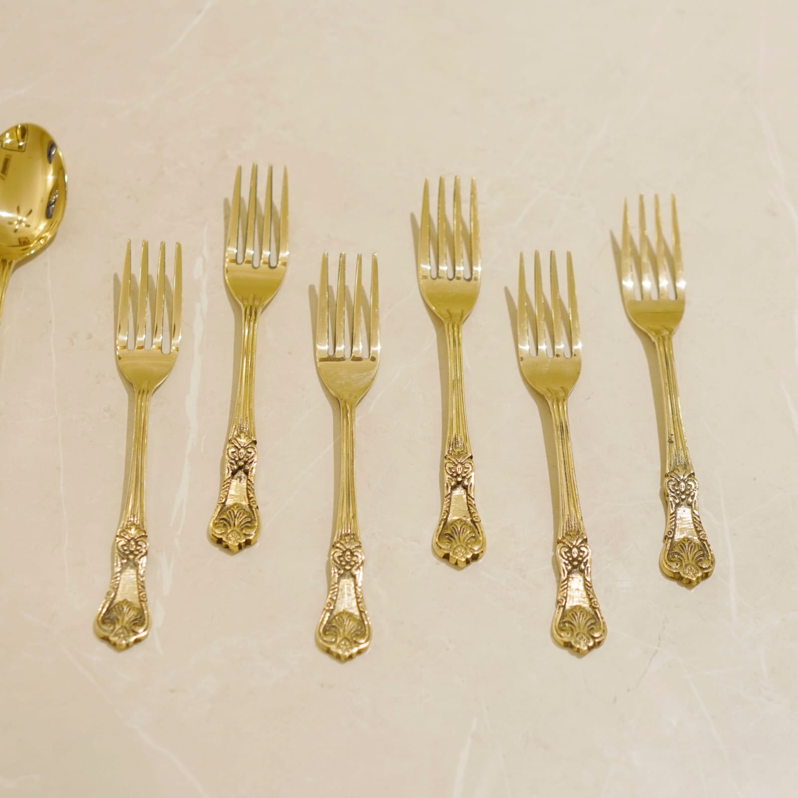 Brass Fork Set of 6