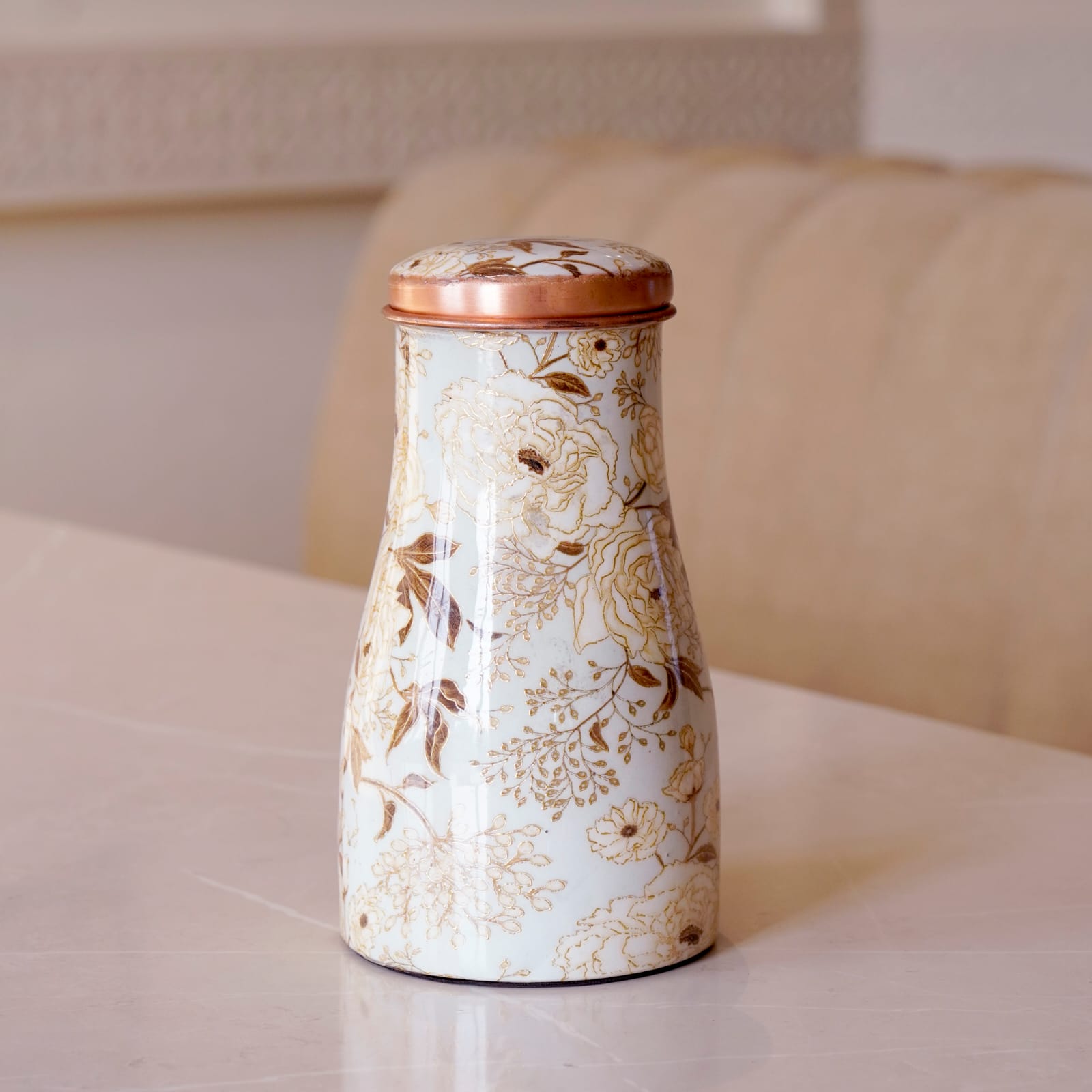 Copper Lily Water Jar