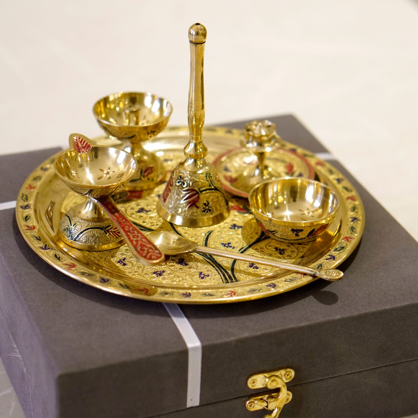 Meenakari Pooja (Set of 7) 8 inch