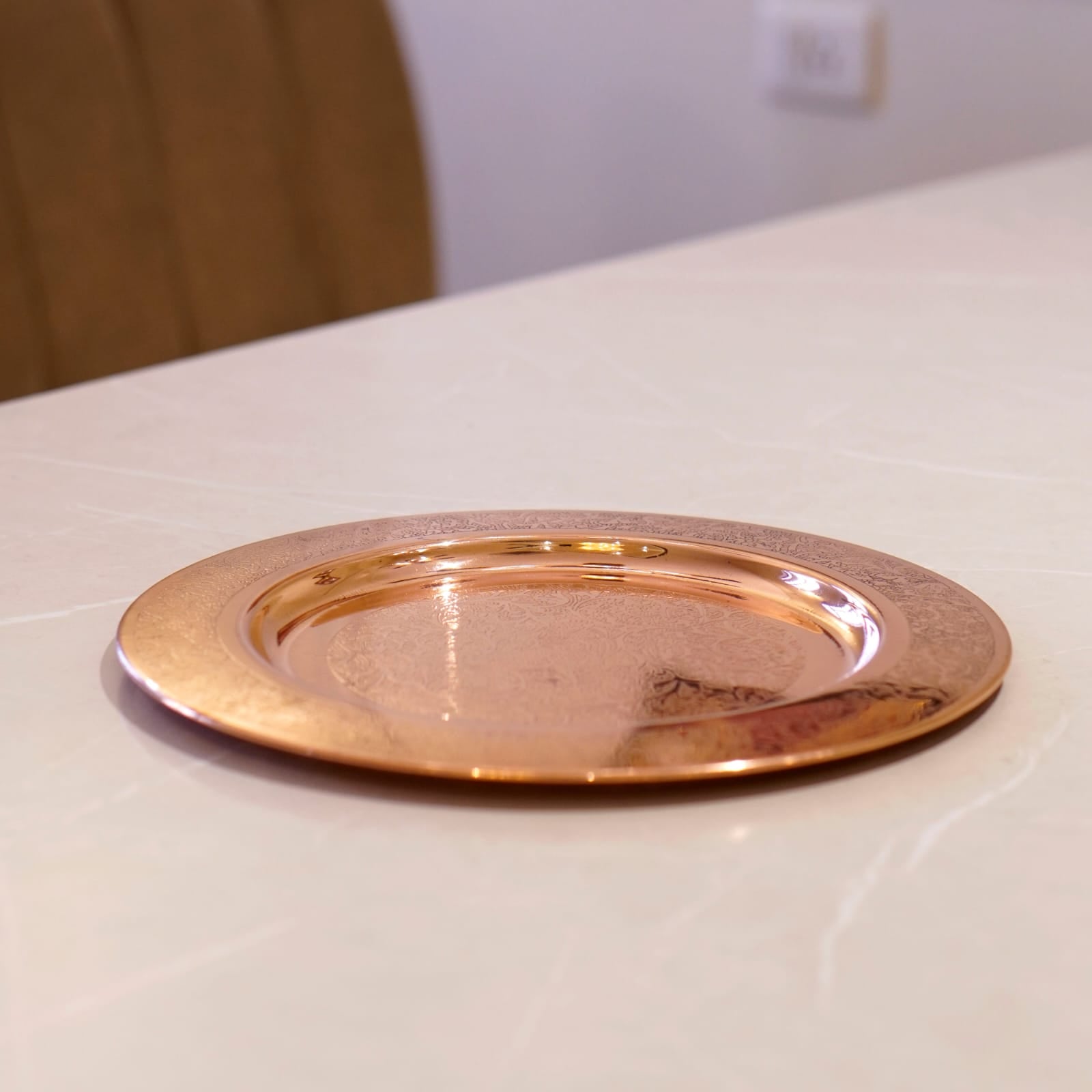Copper Etched Charger Plate