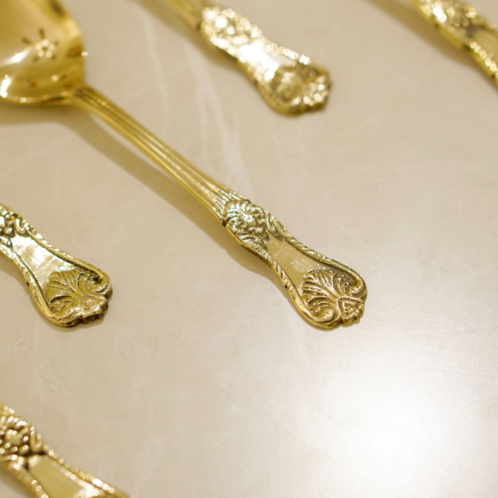 Brass Spoon Set of 6