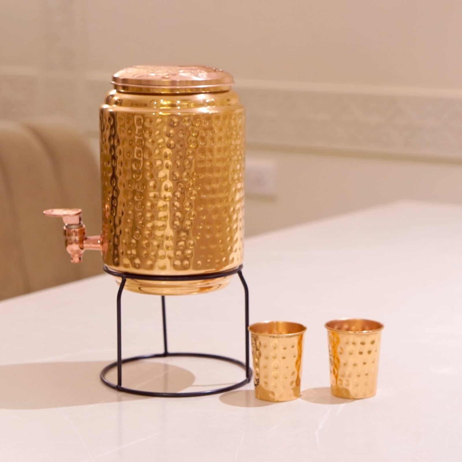 Copper Hammered Water Dispenser