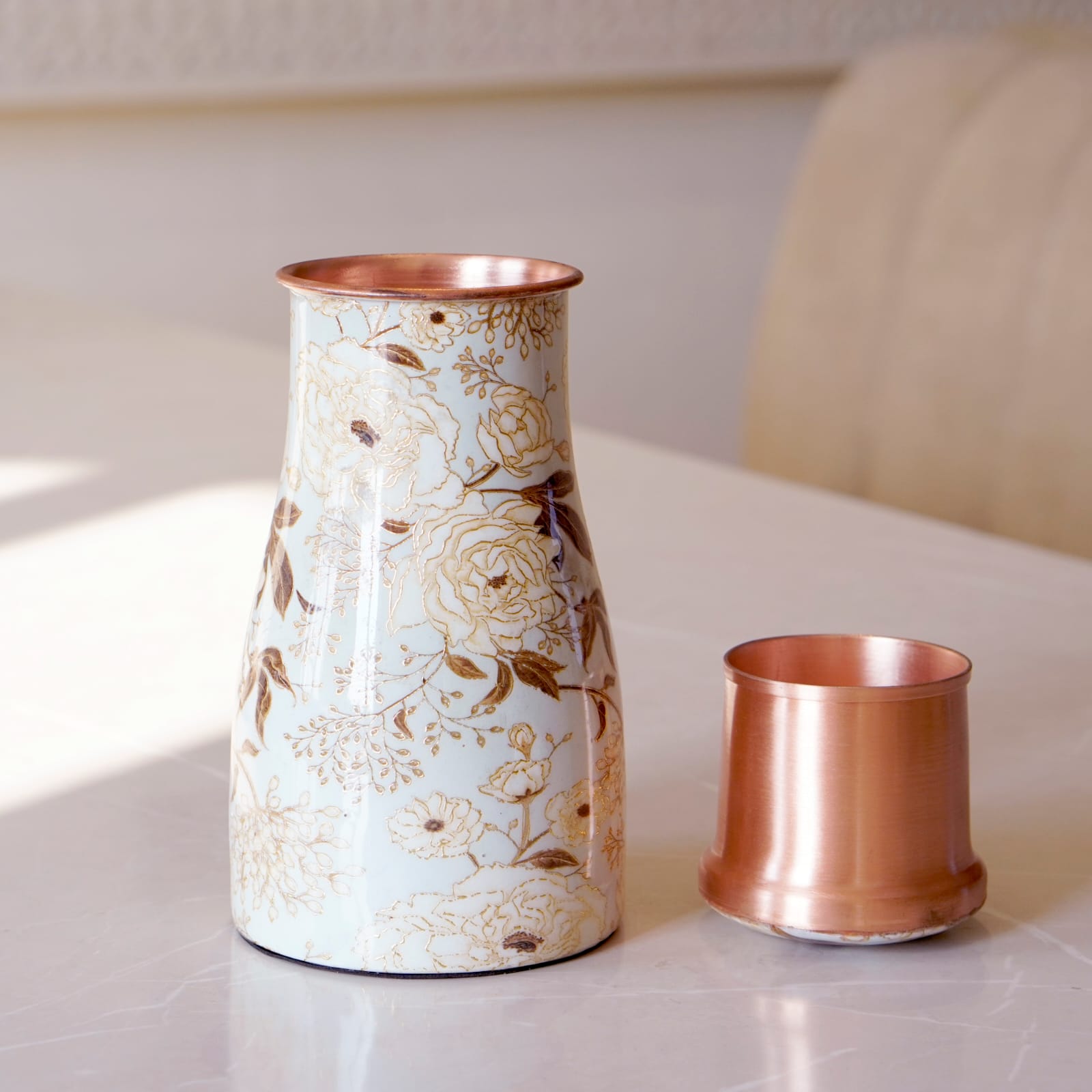 Copper Lily Water Jar