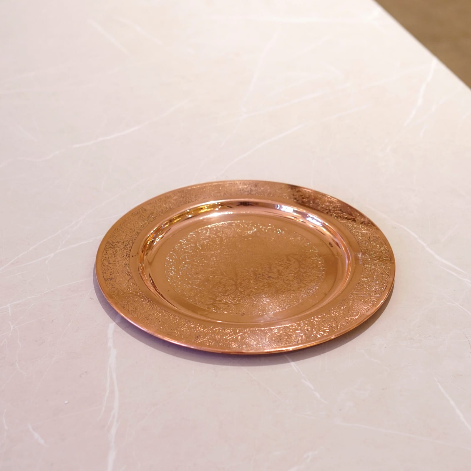 Copper Etched Charger Plate