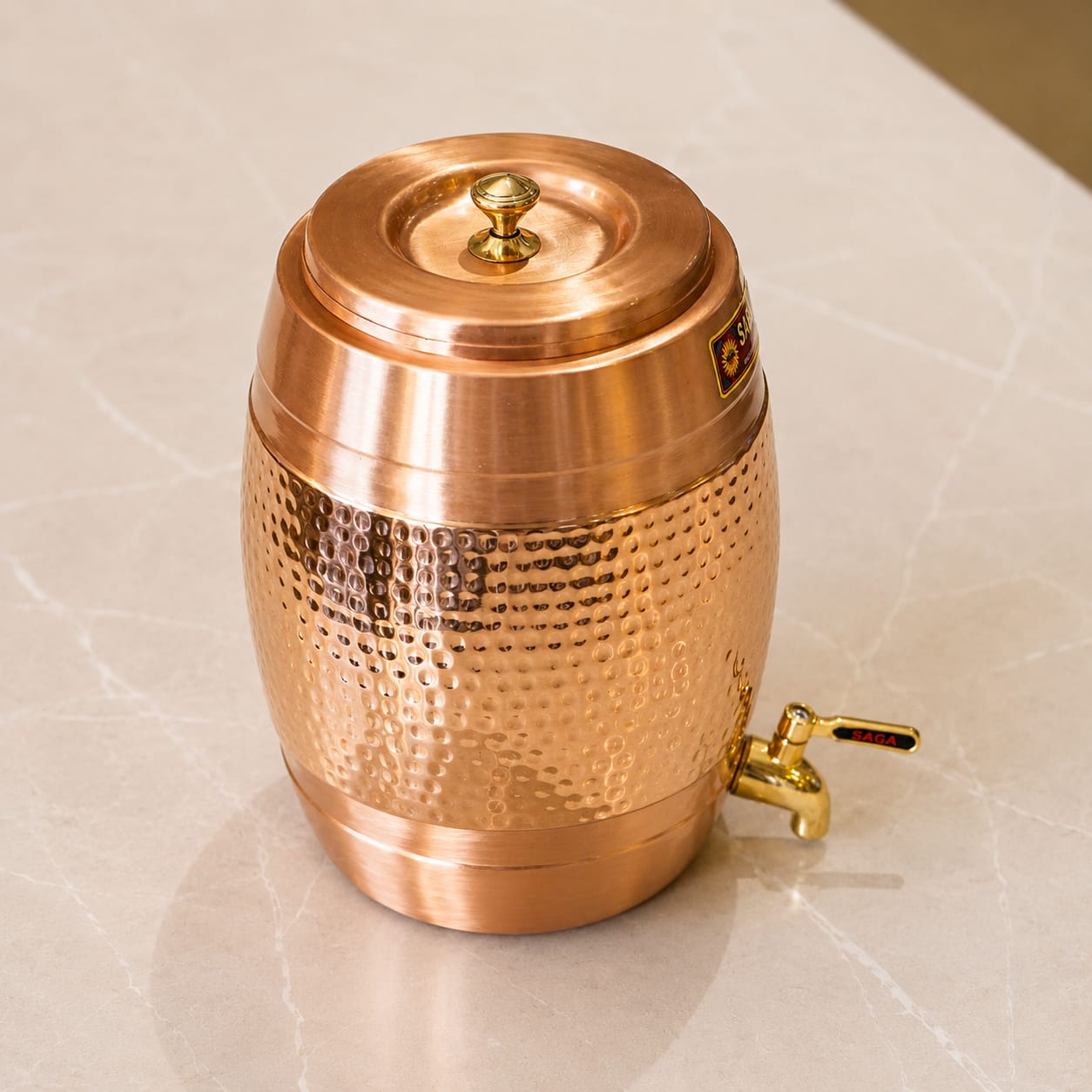 Copper Hammered Water Dispenser