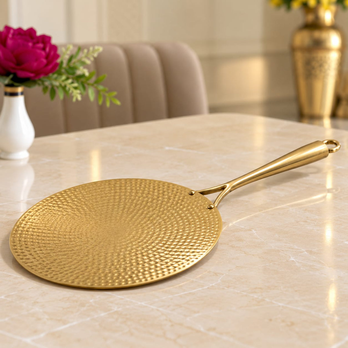 Brass Hammered Tawa