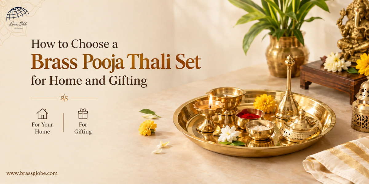 How to Choose a Brass Pooja Thali Set for Home and Gifting