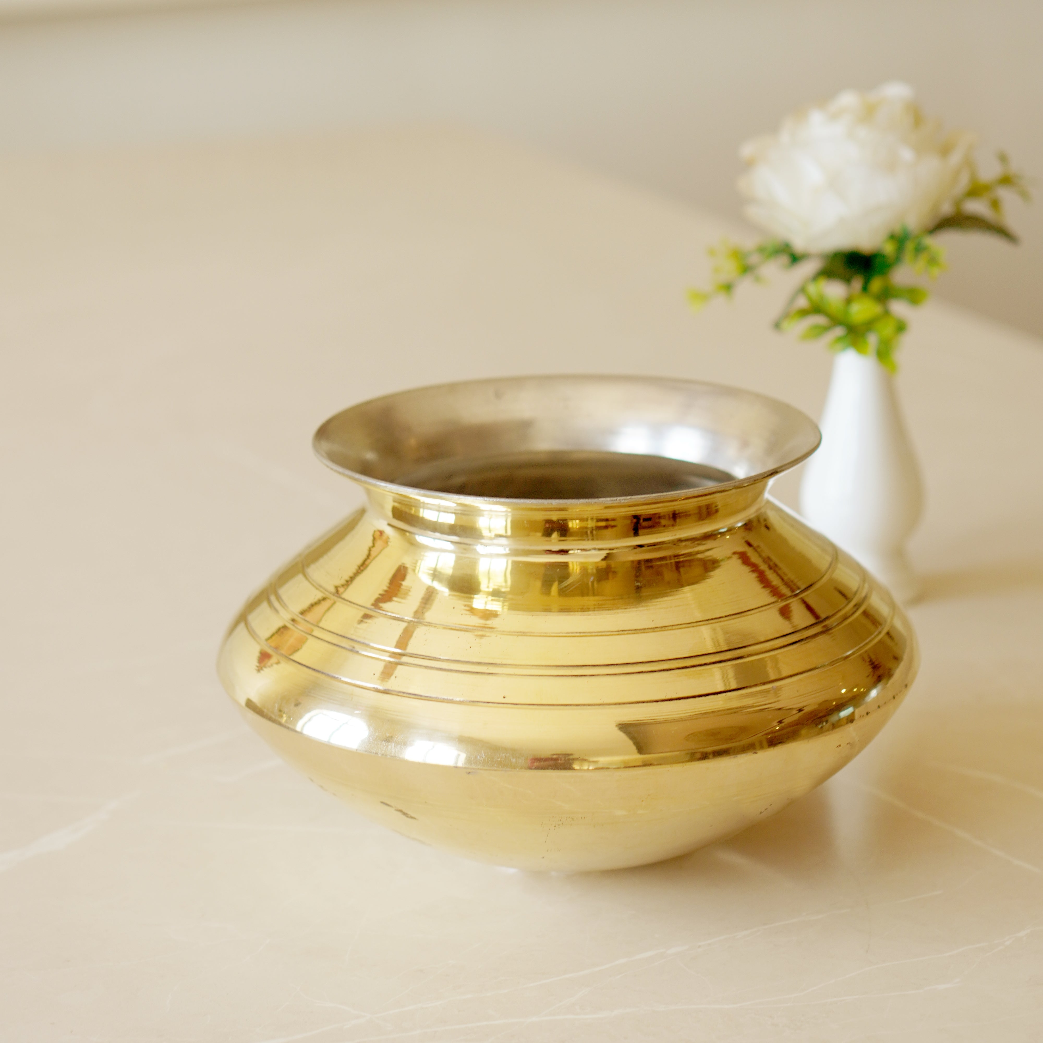 Brass Handi Punjabi and Rajasthani Design (Tin Coated)