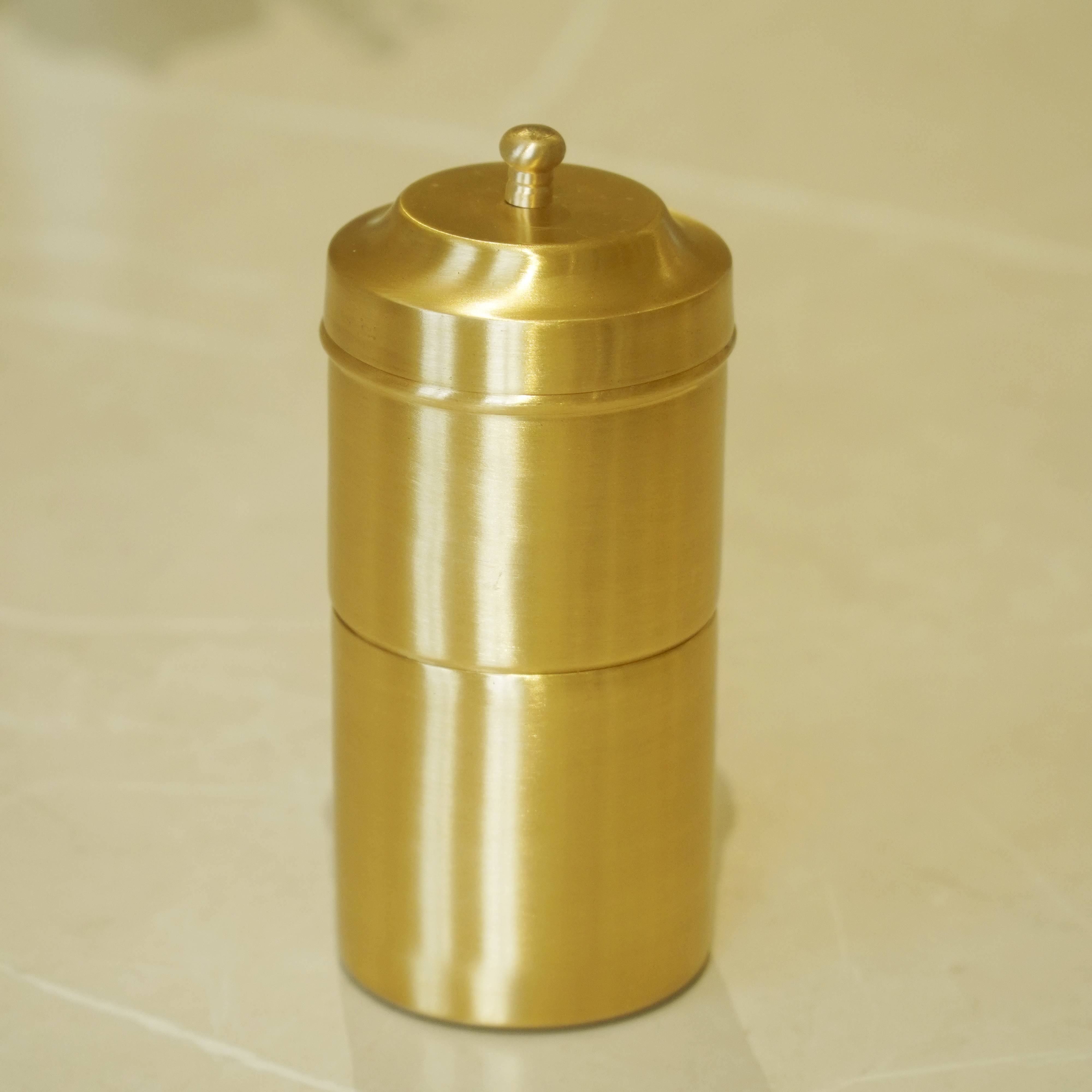 Brass Coffee Filter with Matte Finish