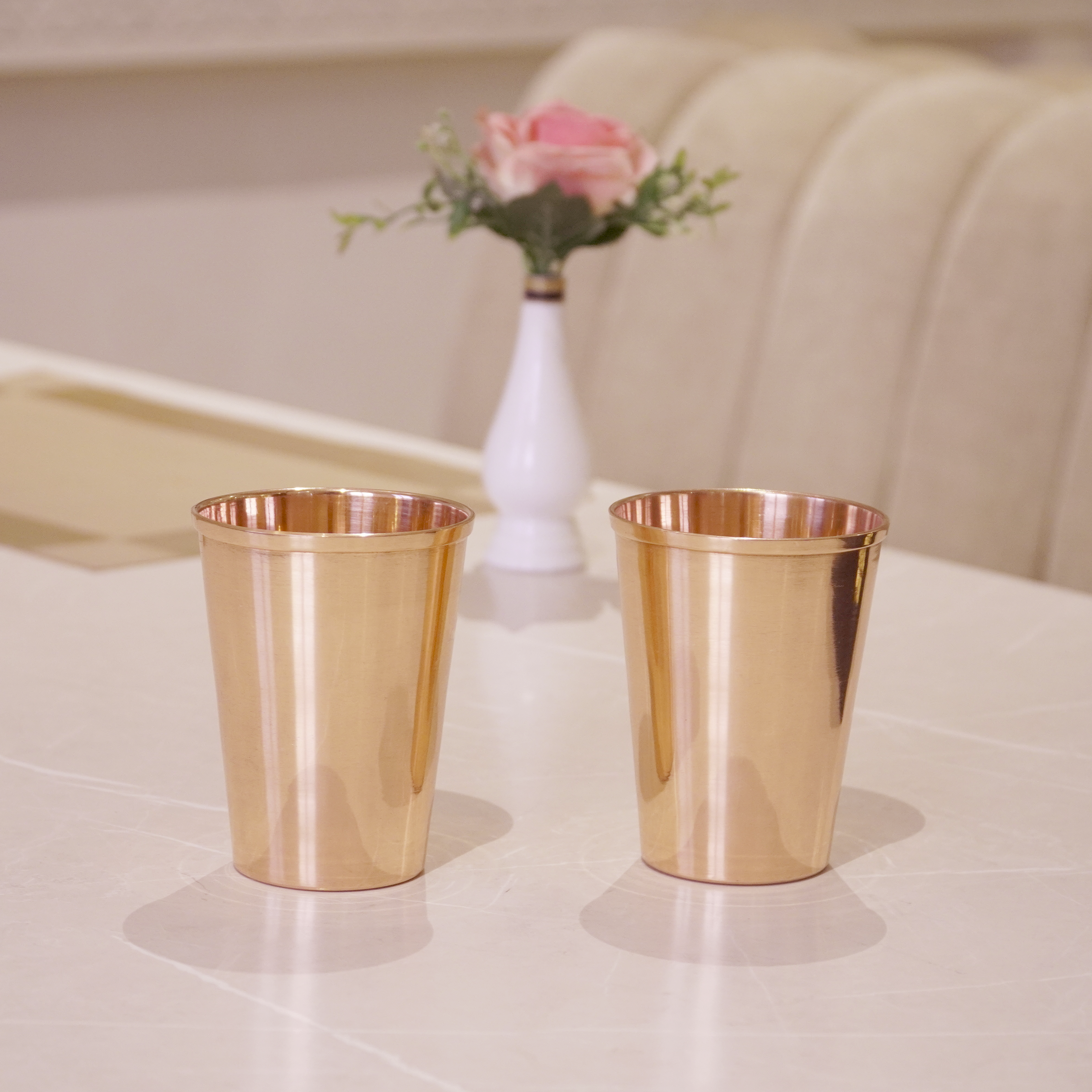 Copper water glass