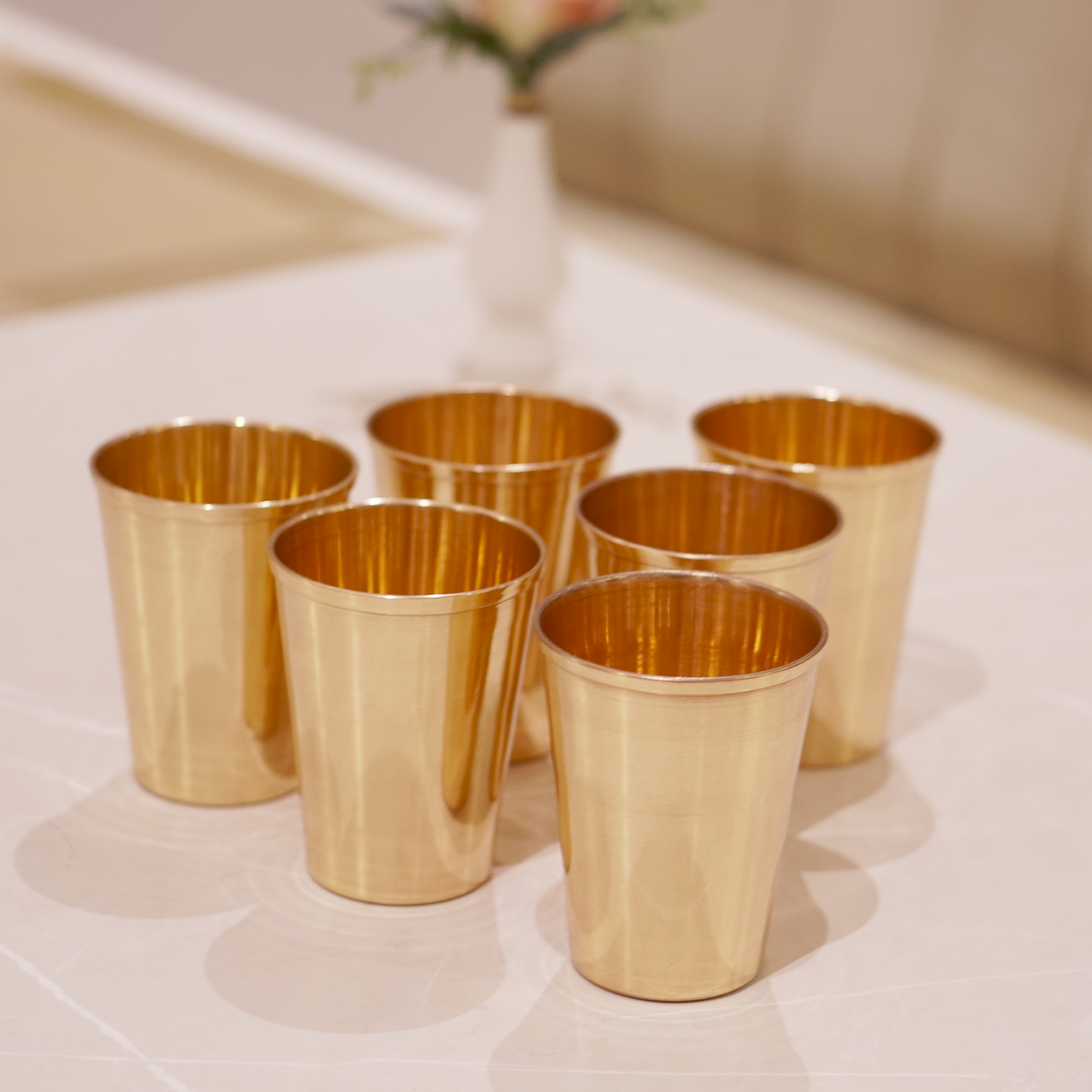 Copper water glass