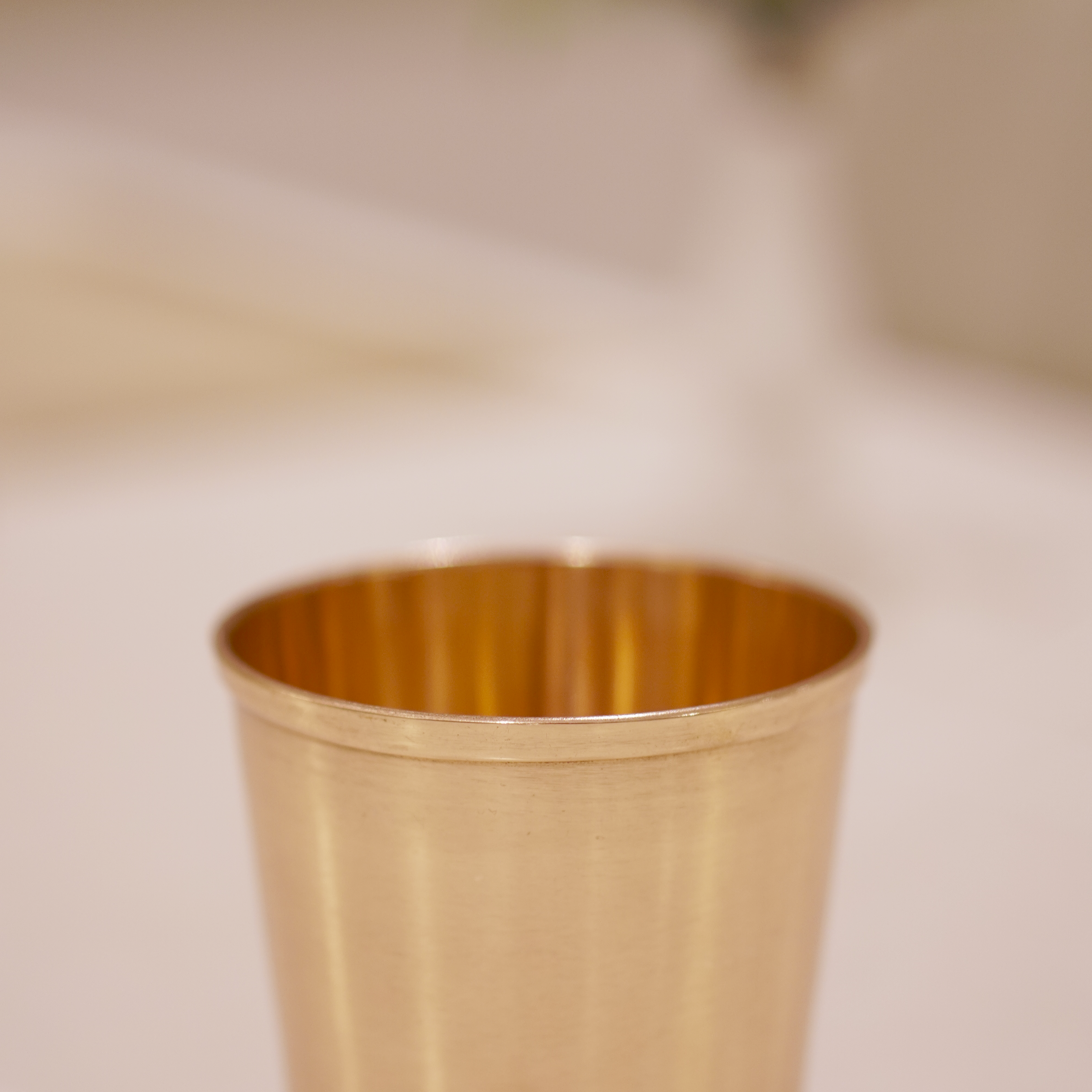 Copper water glass